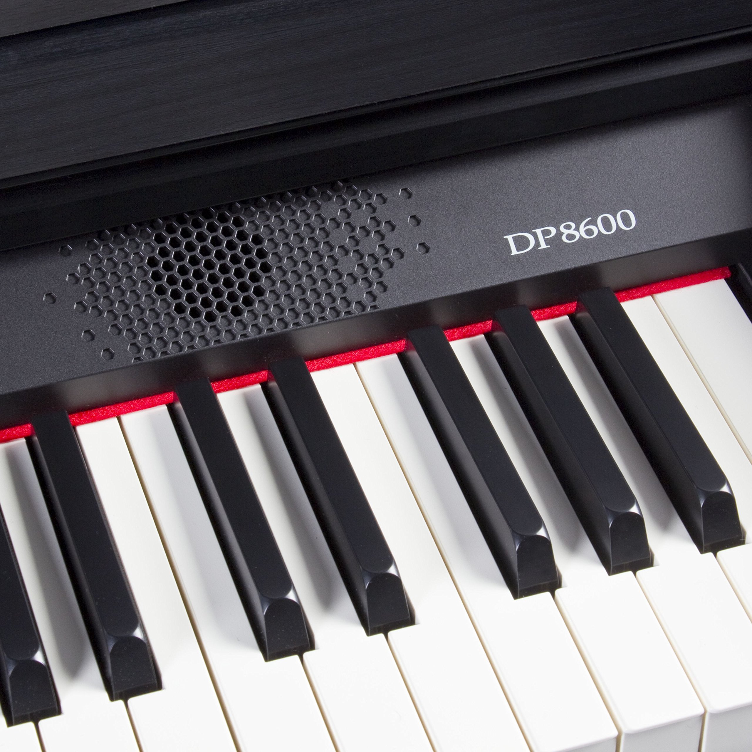 Fame DP-8600 BT Digitalpiano - 88 Tasten mit Hammermechanik, 181 Sounds, USB, Bluetooth, Schwarz Matt, Integrierter Effektprozessor, Aufnahmefunktion