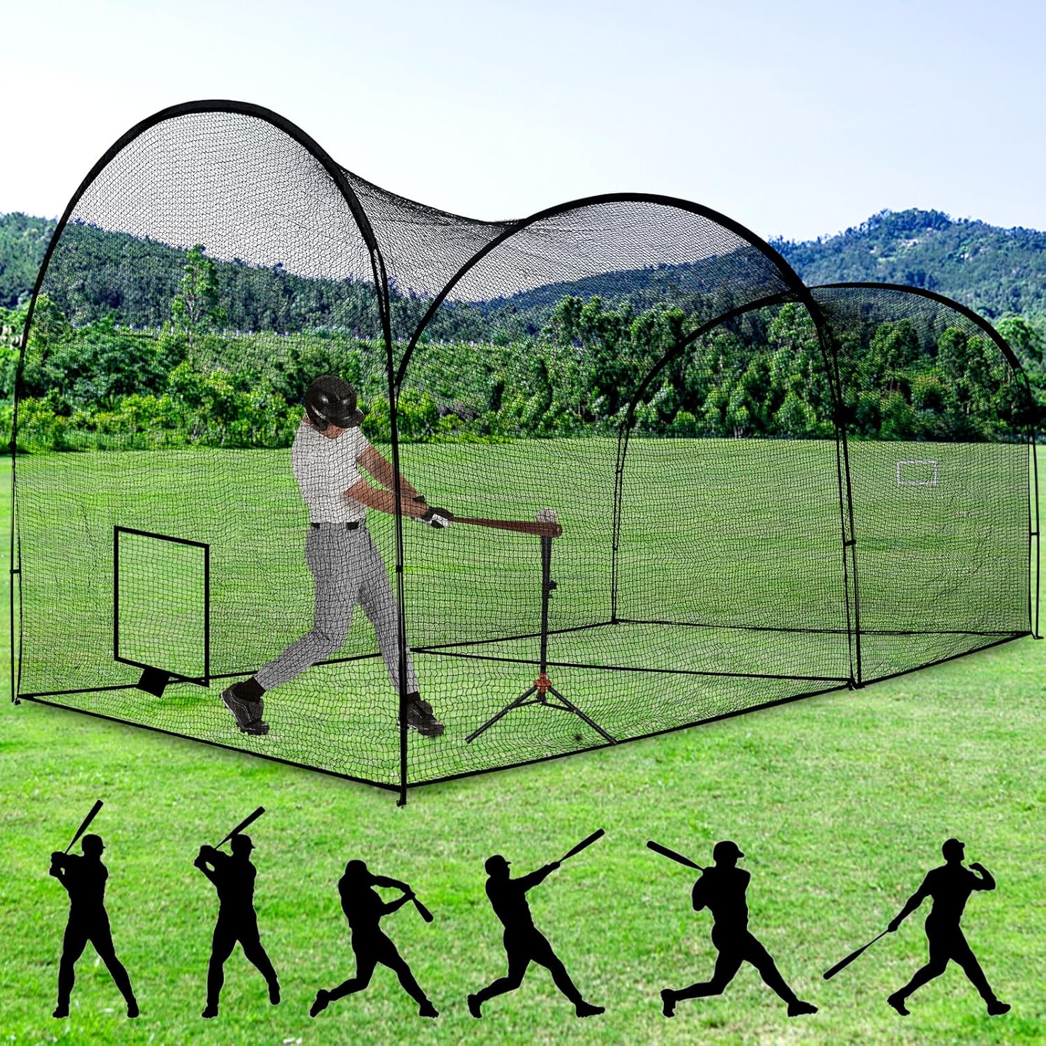 HIGOOD Baseball Batting Cage,Baseball Practice Batting