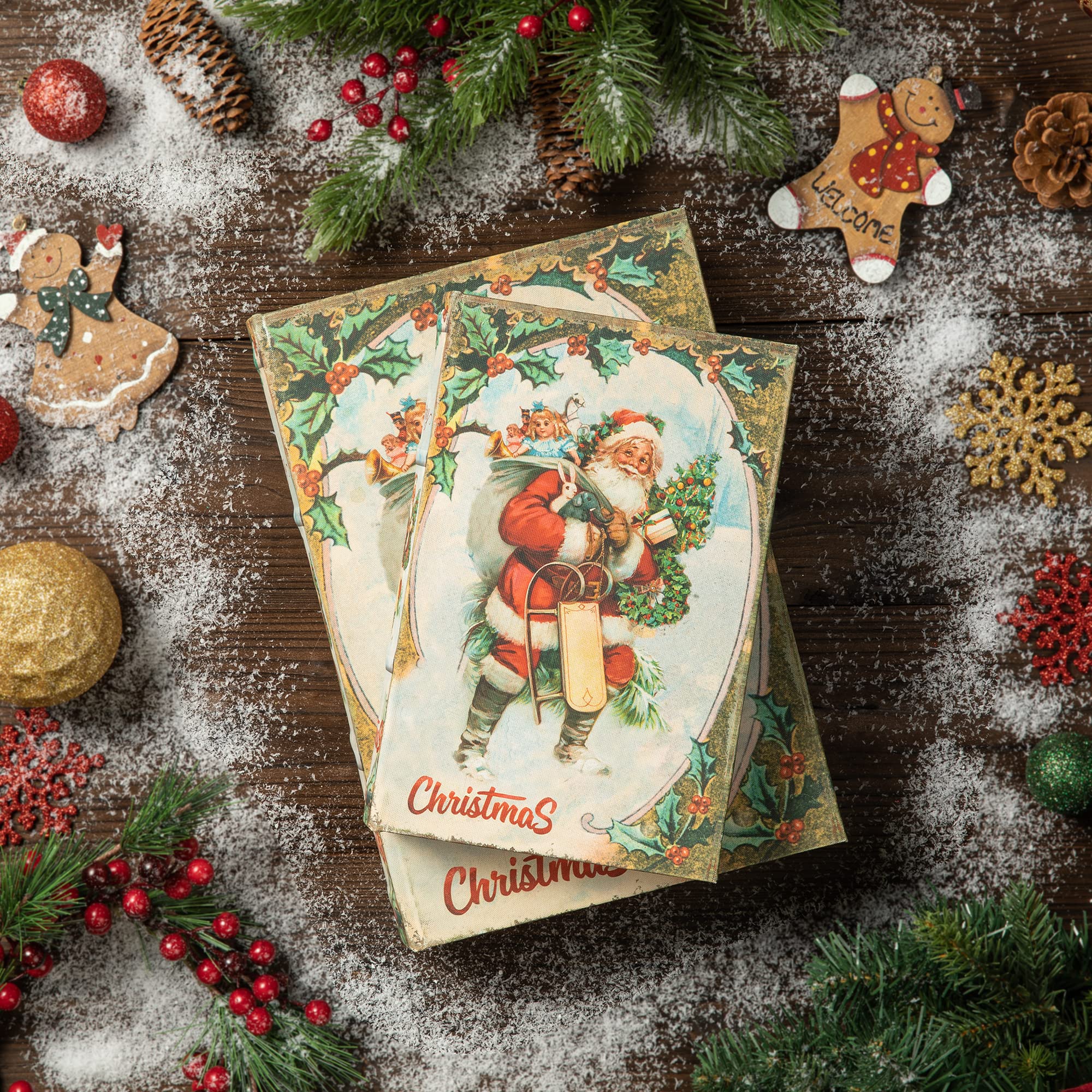 フランスアンティーククリスマスセット Amazon.co.jp: glitzhome 装飾ブックボックス アンティーク クリスマス