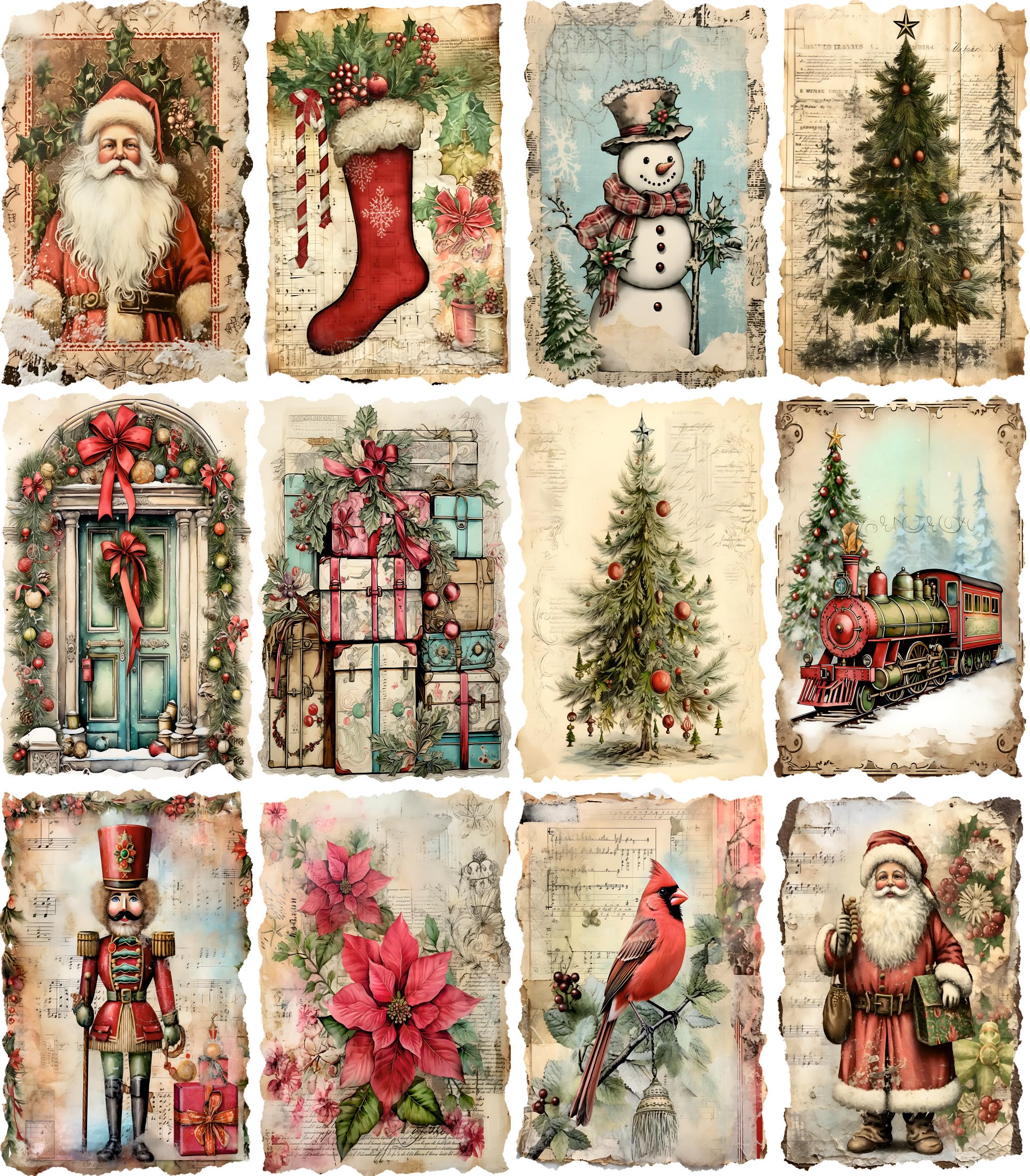 Kit Carta Scrapbooking 168 Pezzi - Carta Di Riso Vintage Per Fai Da Te