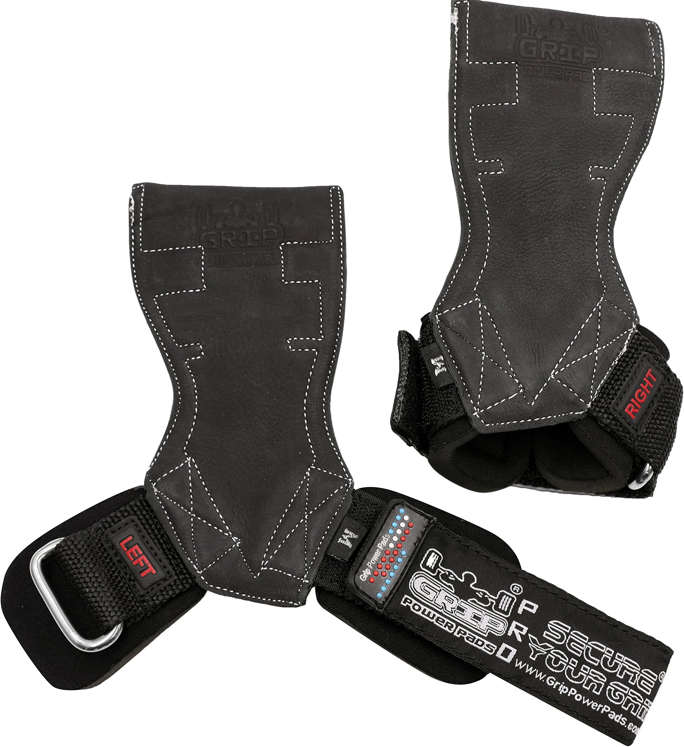 Lifting Grips PRO Weight Gloves Heavy Duty Barbell Gymnastics Straps Alternative to Power Hooks Deadlifts Adjustable Neoprene Padded Wrist Wrap