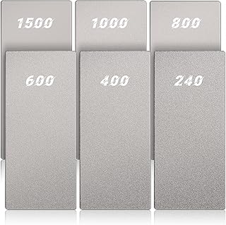 6 Pcs Diamond Sharpening Stone Honing Diamond Knife Sharpener Plate Knife Sharpening Stone Diamond Sharpening Plate Diamon...