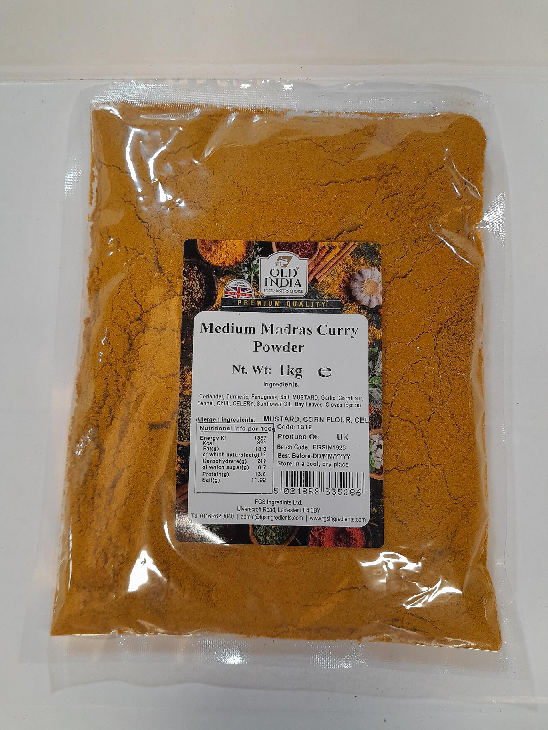 Old India Medium Madras Curry Powder 1 Kg