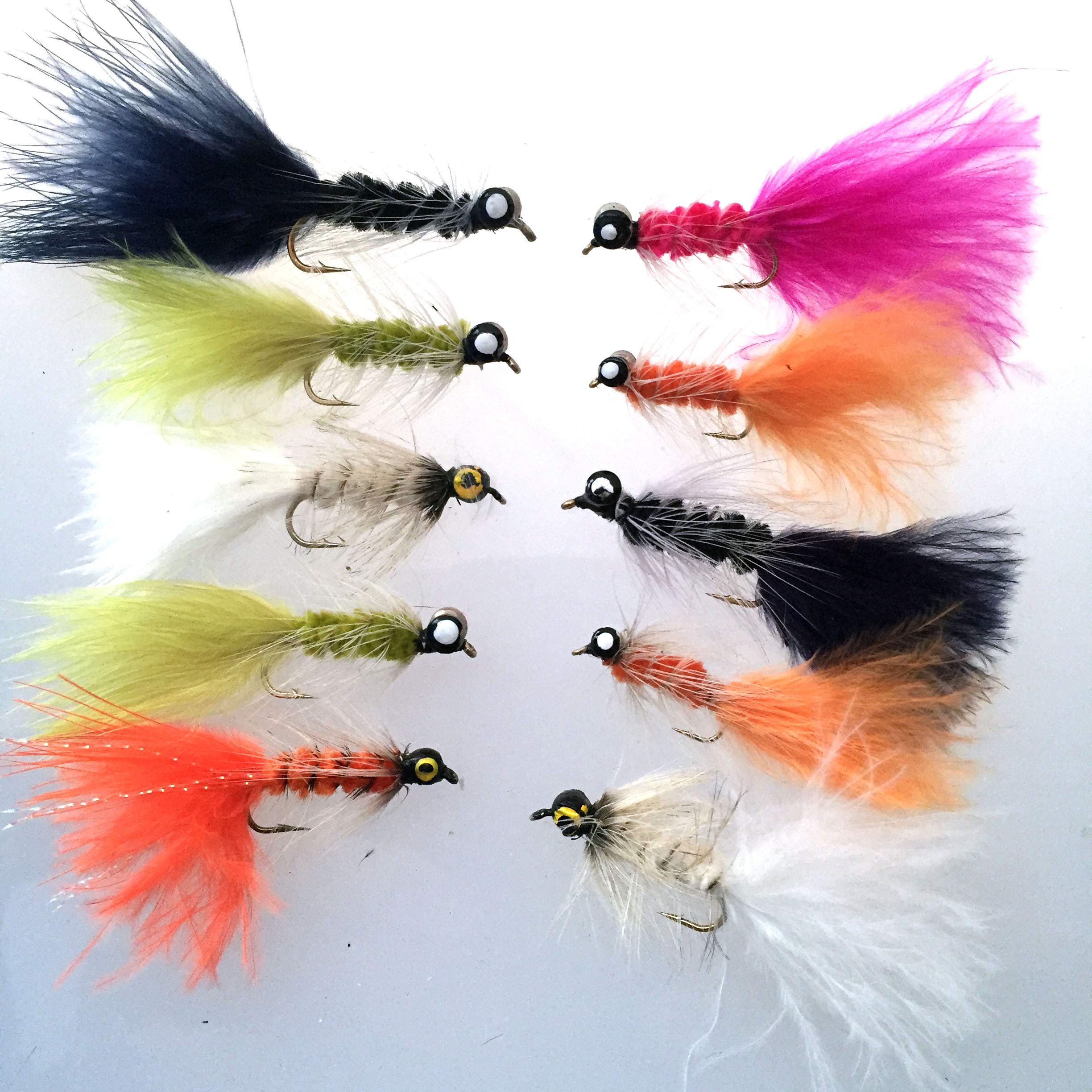 Fly Fishing Weighted Dog Nobbler Selection 10 FLIES #63