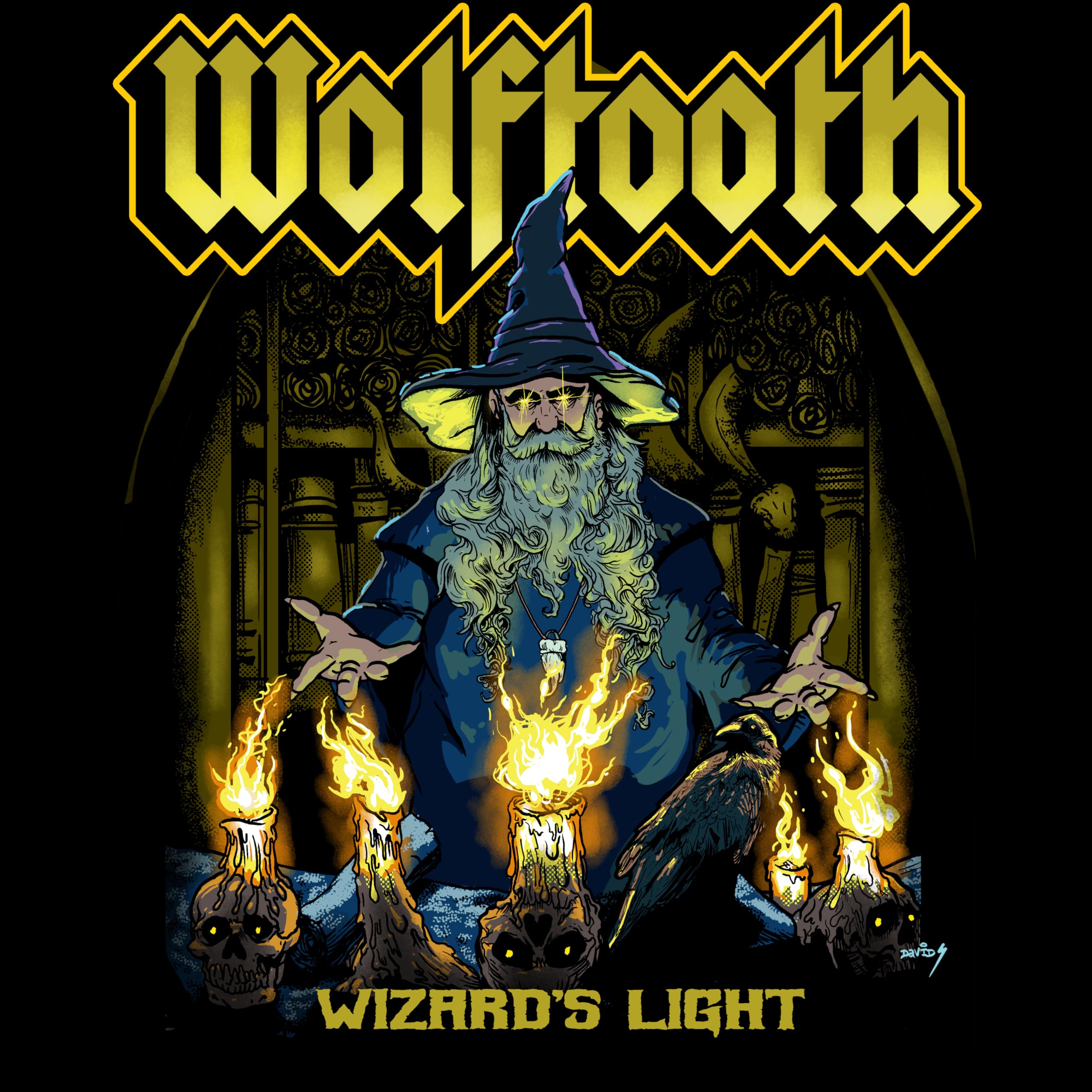 WOLFTOOTH - Wizard's Light - translucent citrus yellow marbled vinyl LP + insert
