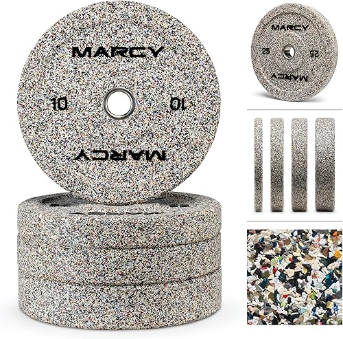 Miniatura 7 de Placa de parachoques olímpica de alto rebote para entrenamiento de fuerza, levantamiento de pesas, entrenamiento de peso