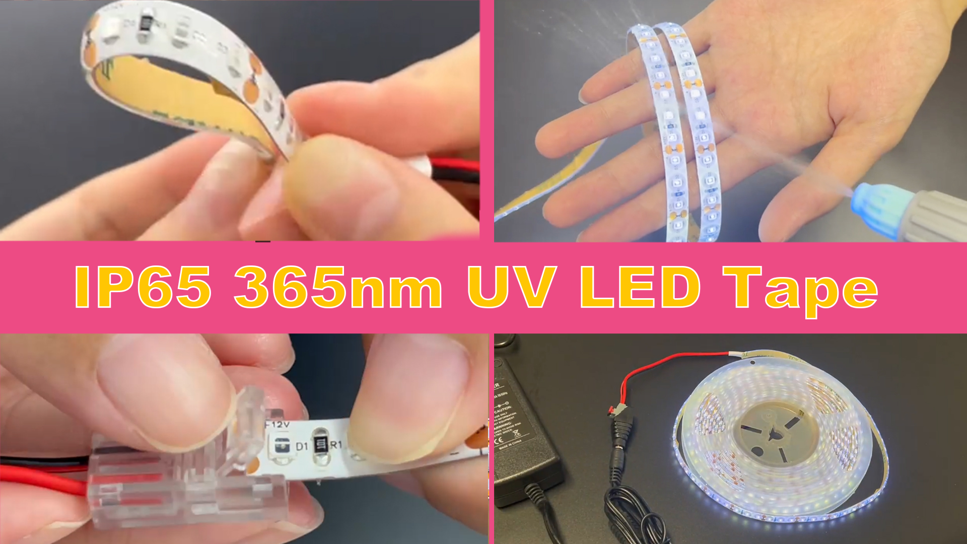 Amazon.com: SLL HUT IP65 Waterproof 365nm Ultraviolet LED Strip
