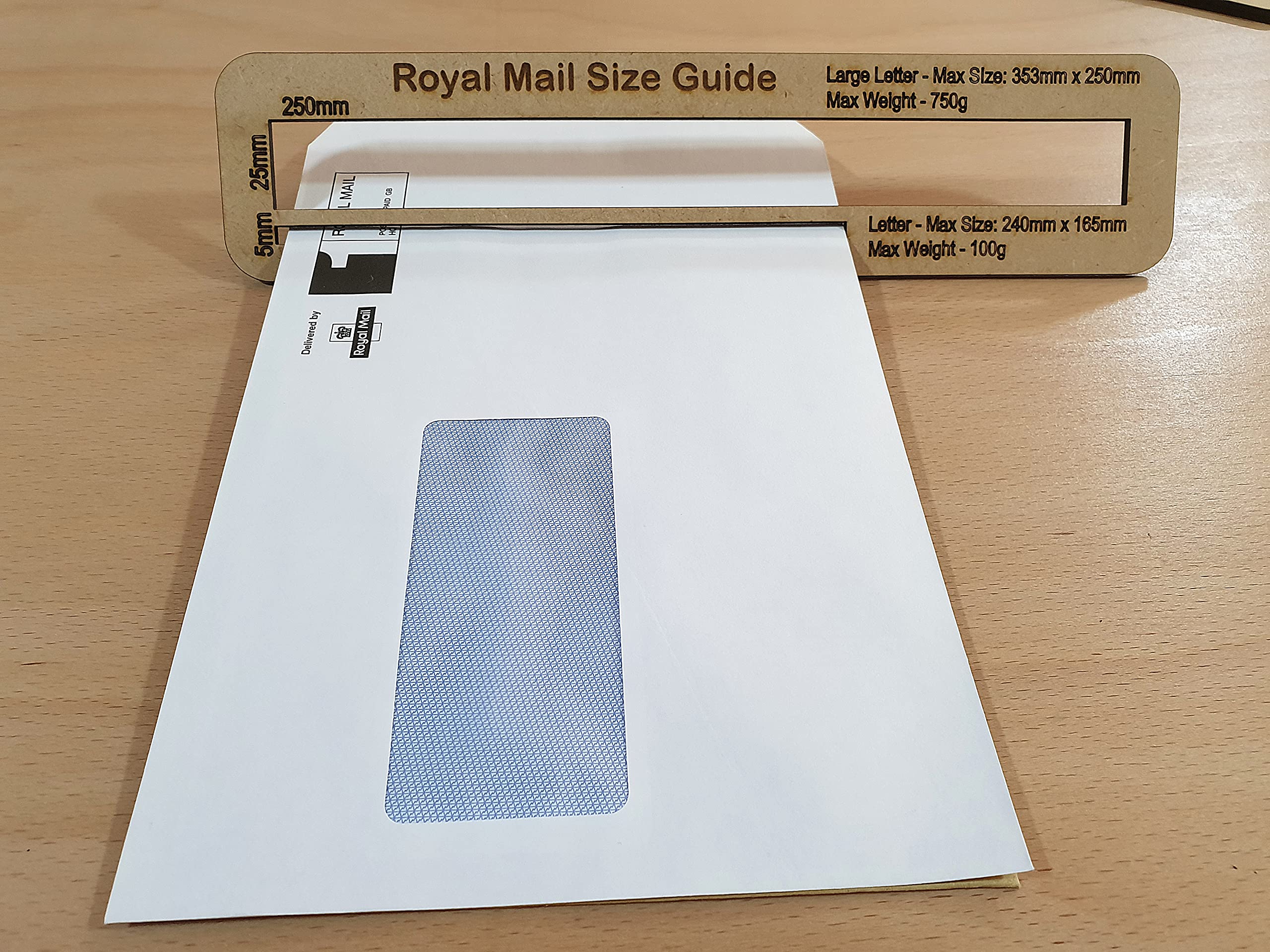 Buy Royal Mail PIP Postage Size Guide Large & Small Letter Templates