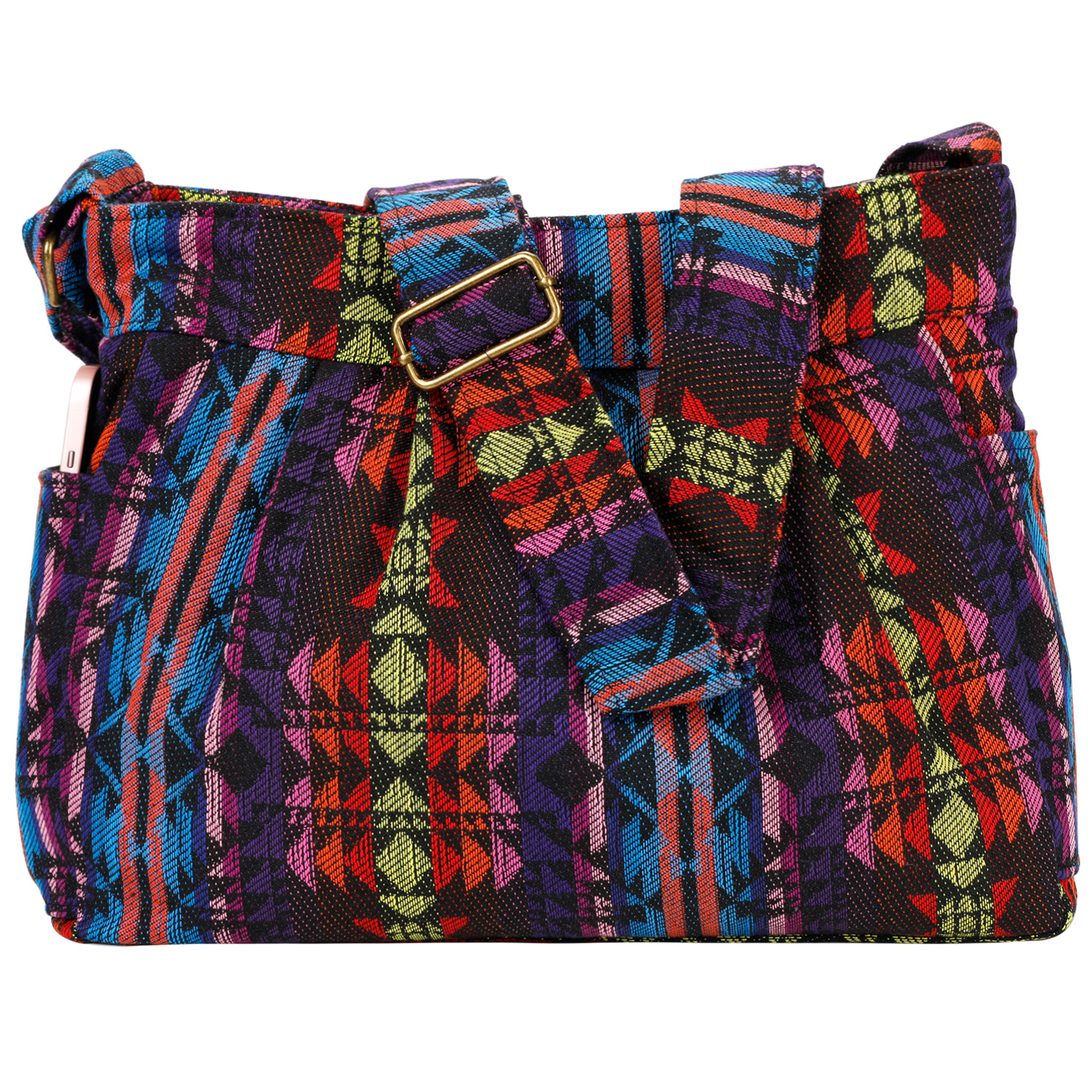 Bolso grande casual de tela durable de hombro tipo hobo miniatura 7