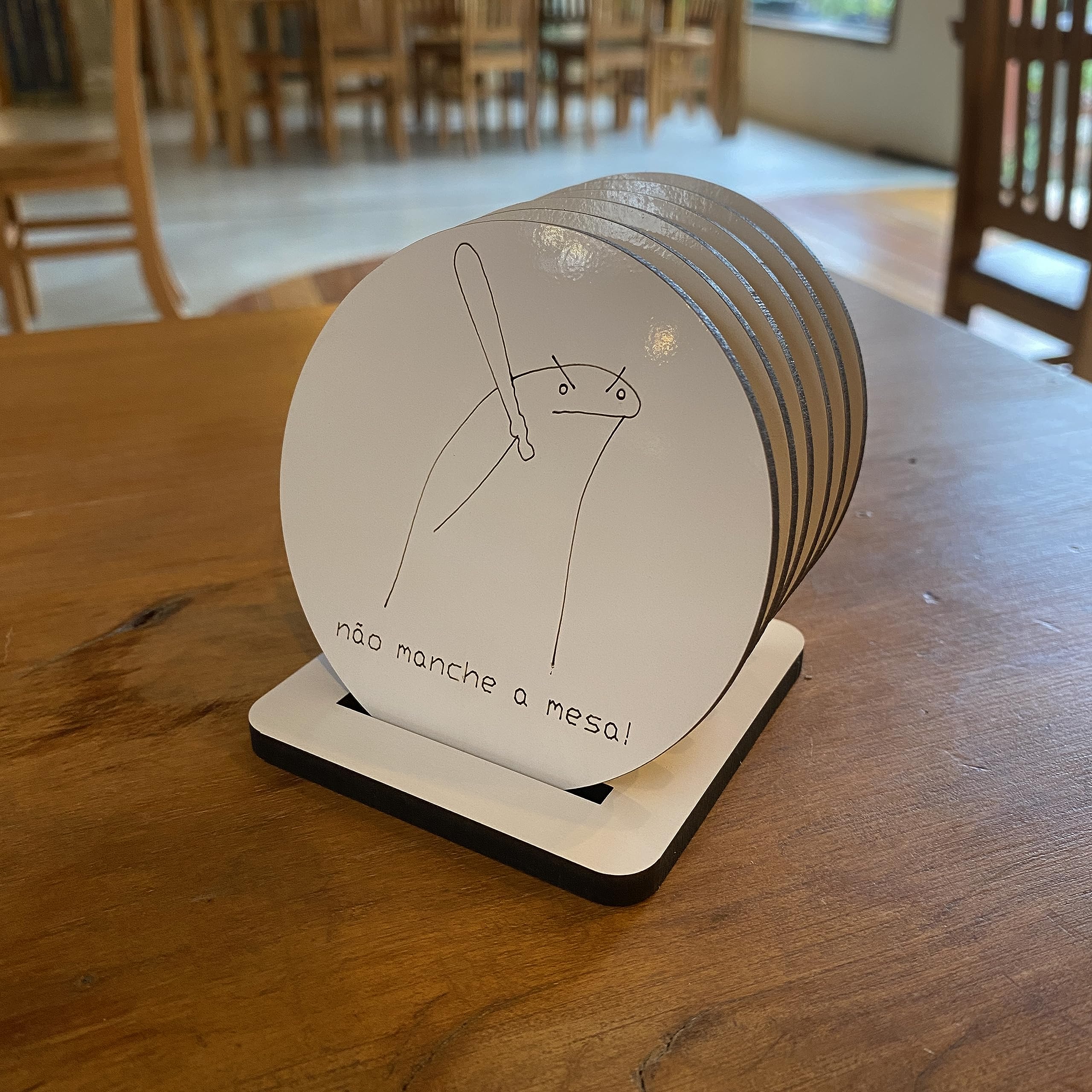 テーブル用品 Meme Kit Porta Copos do Meme Flork - Não manche a mesa | Amazon.com.br