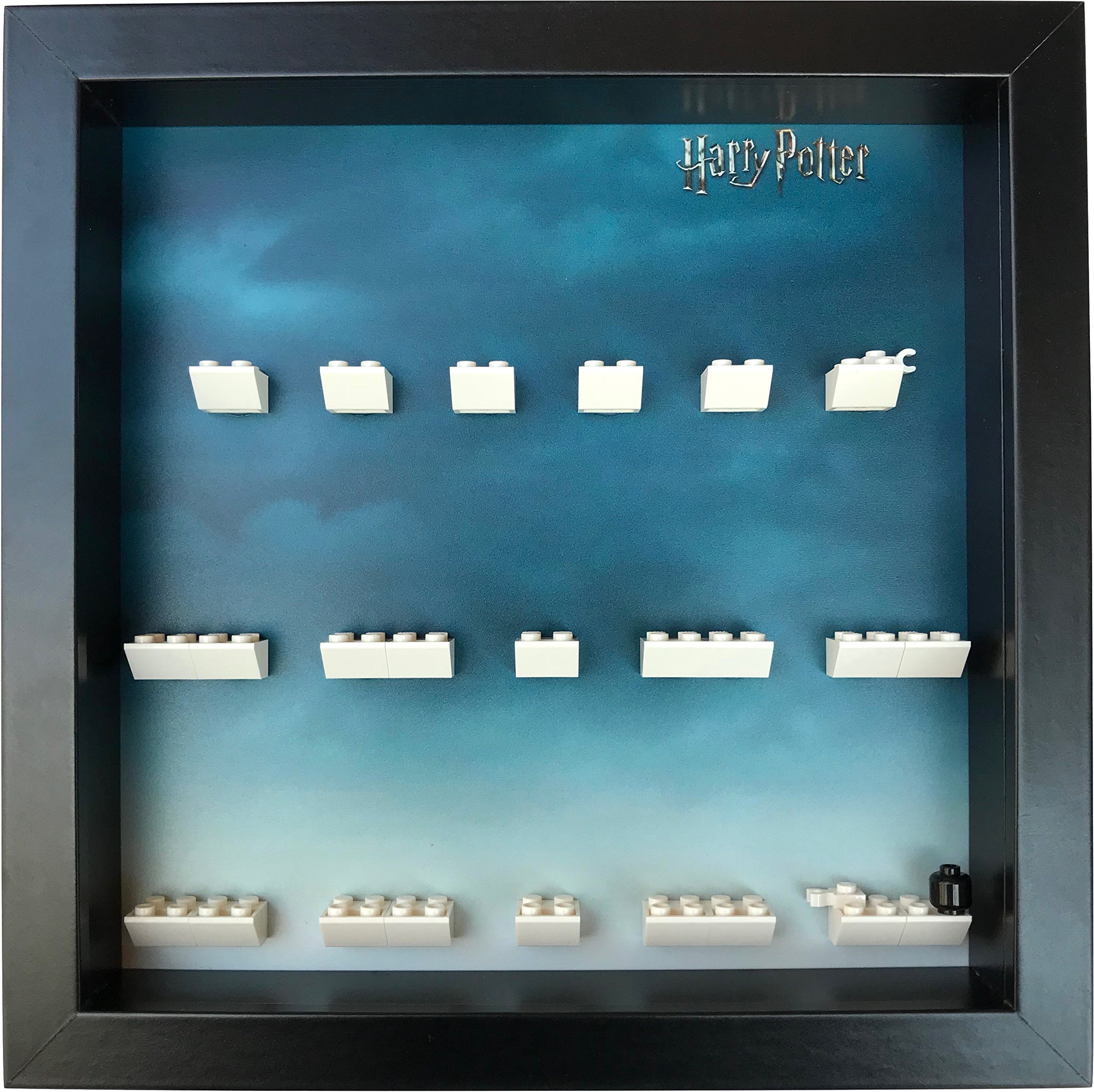 FRAMEPUNK display frame, compatible with the Harry Potter minifigures (16) from The LEGO® Harry Potter & Fantastic Beasts Minifigures Series 1(Black)