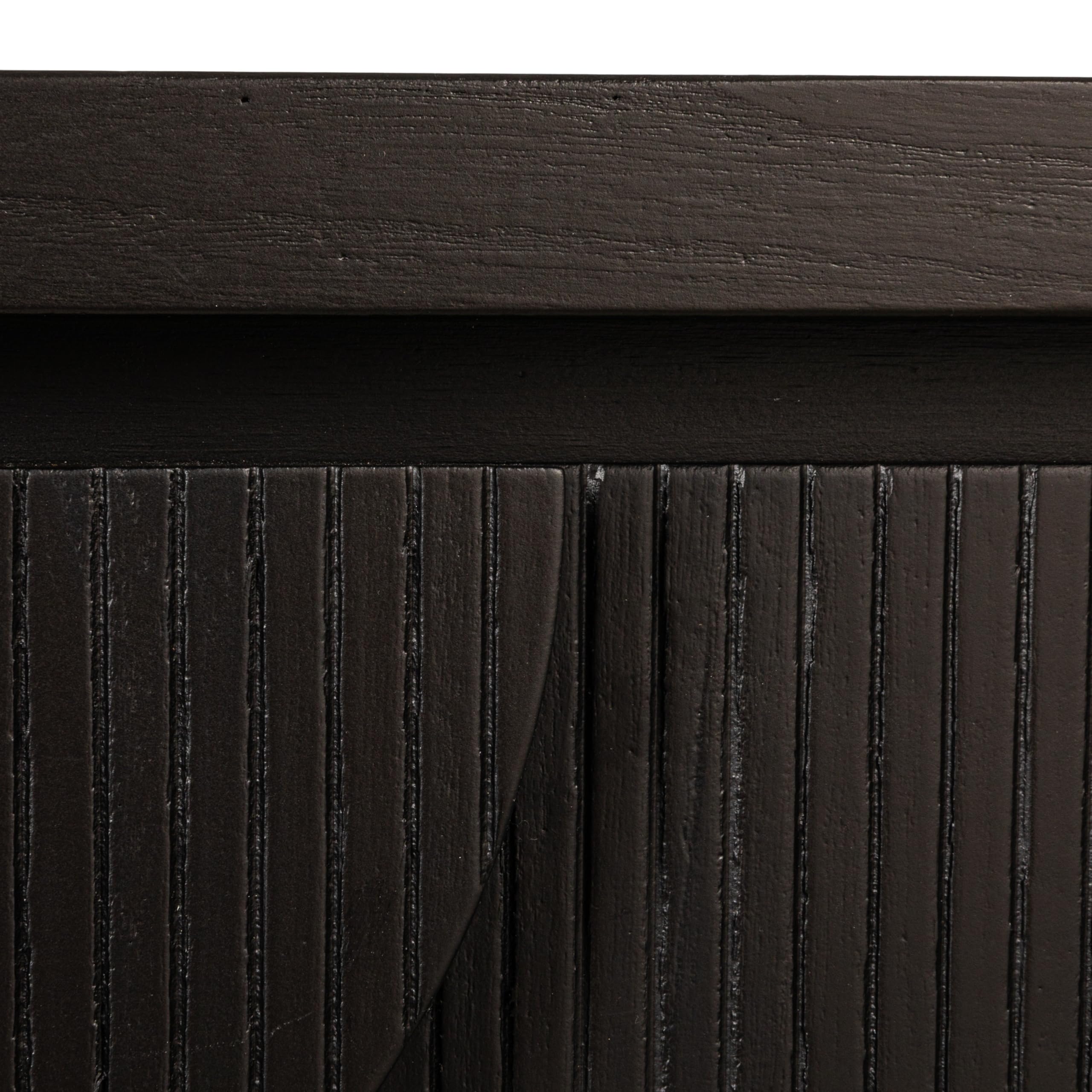 Creative Co-Op Modern Black Console Table with Storage Drawers