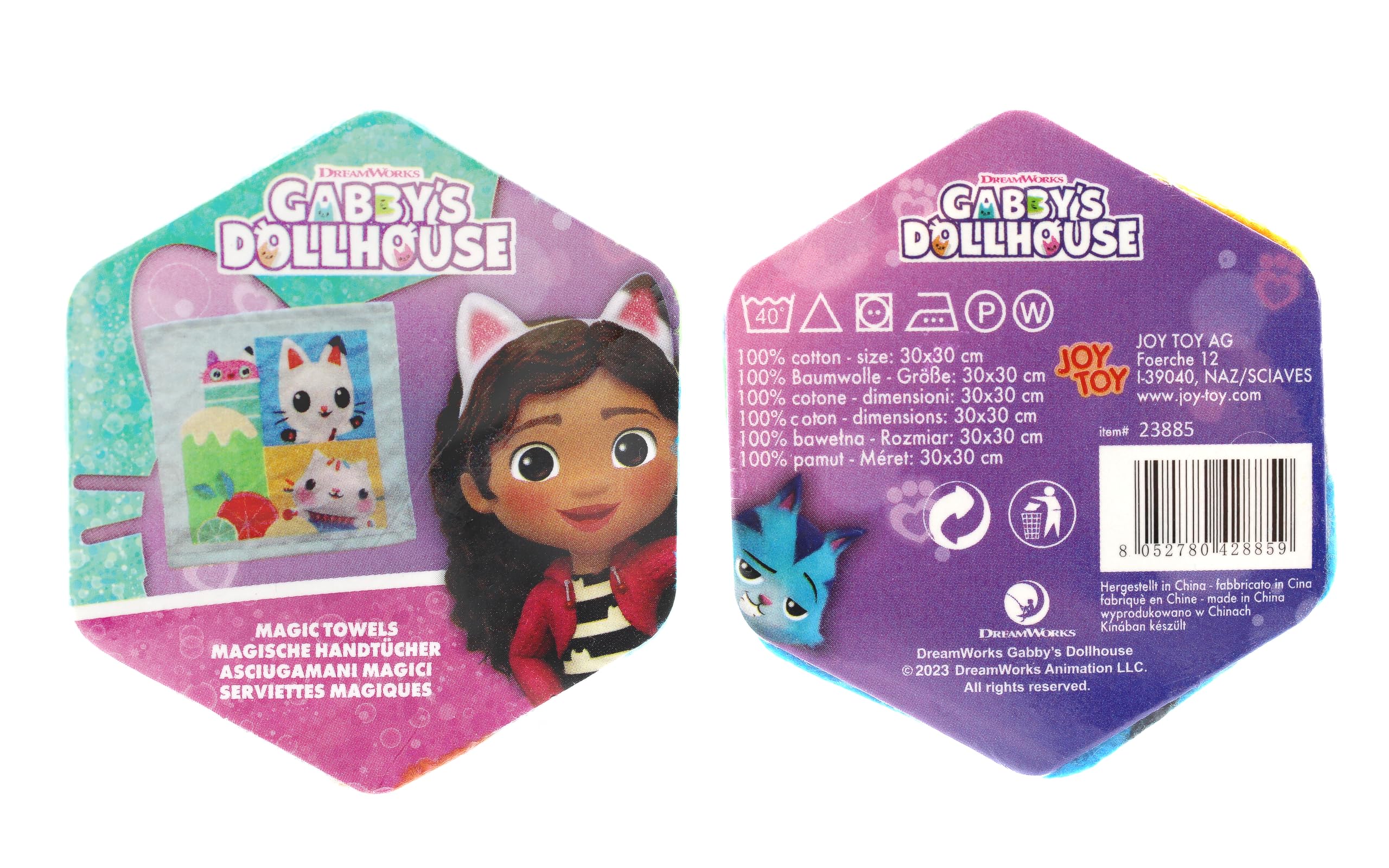 Joytoy 23885 Gabby's Dollhouse magiczny ręcznik, wielokolorowy, normalny