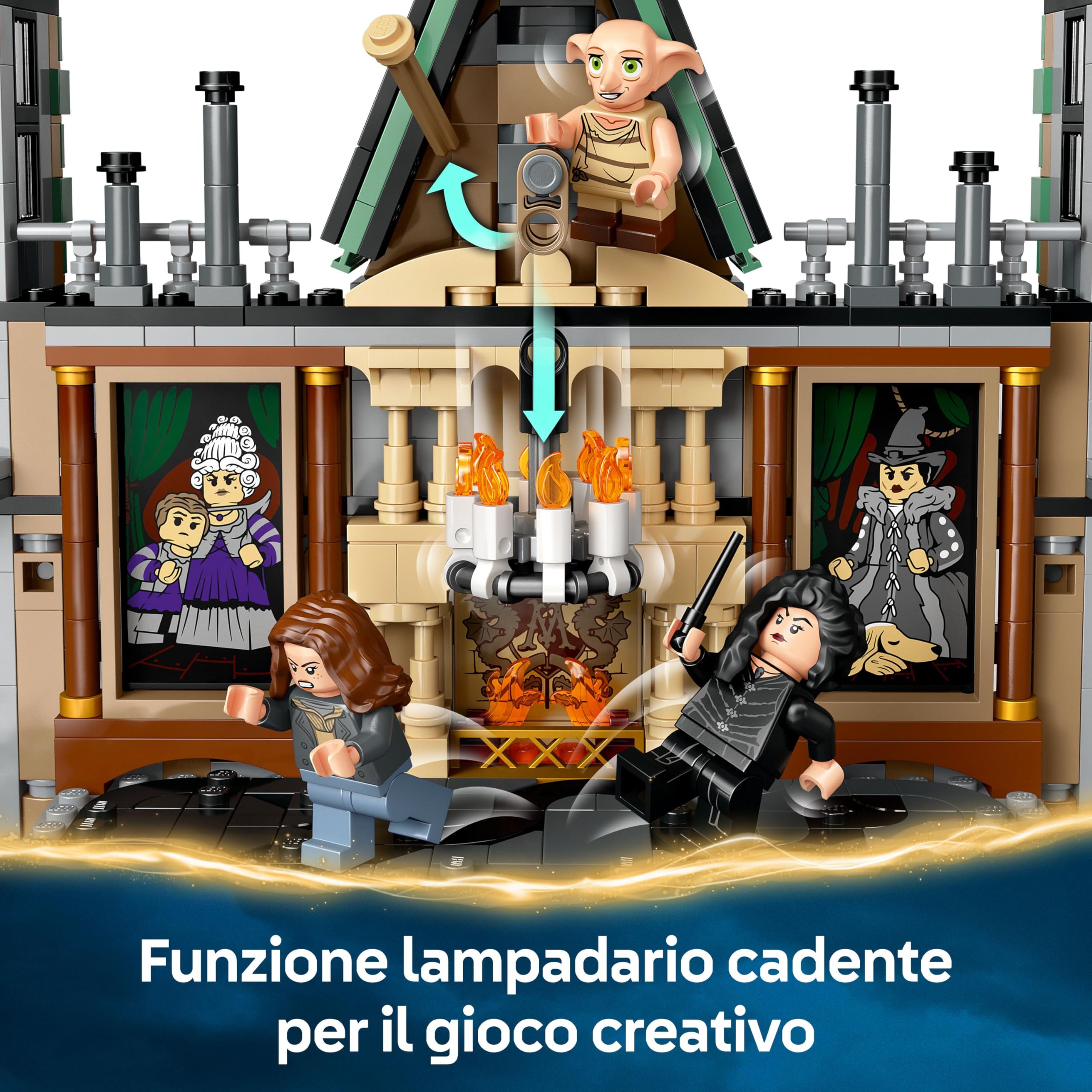 LEGO Harry Potter Villa Malfoy, Giochi d'Avventura per Bambini e Bambine da 10 Anni, Modellino di Casa Giocattolo da Costruire con Stanze, Funzioni e 9 Personaggi, Idea Regalo da Collezione 76453
