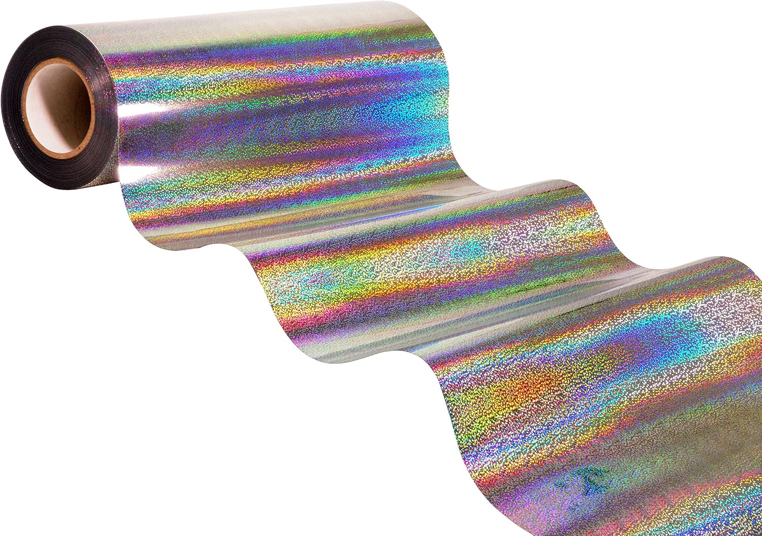 V2 HTV Heat Transfer Vinyl Film Holographic Chrome Flake (Silver, 10" x 3ft)