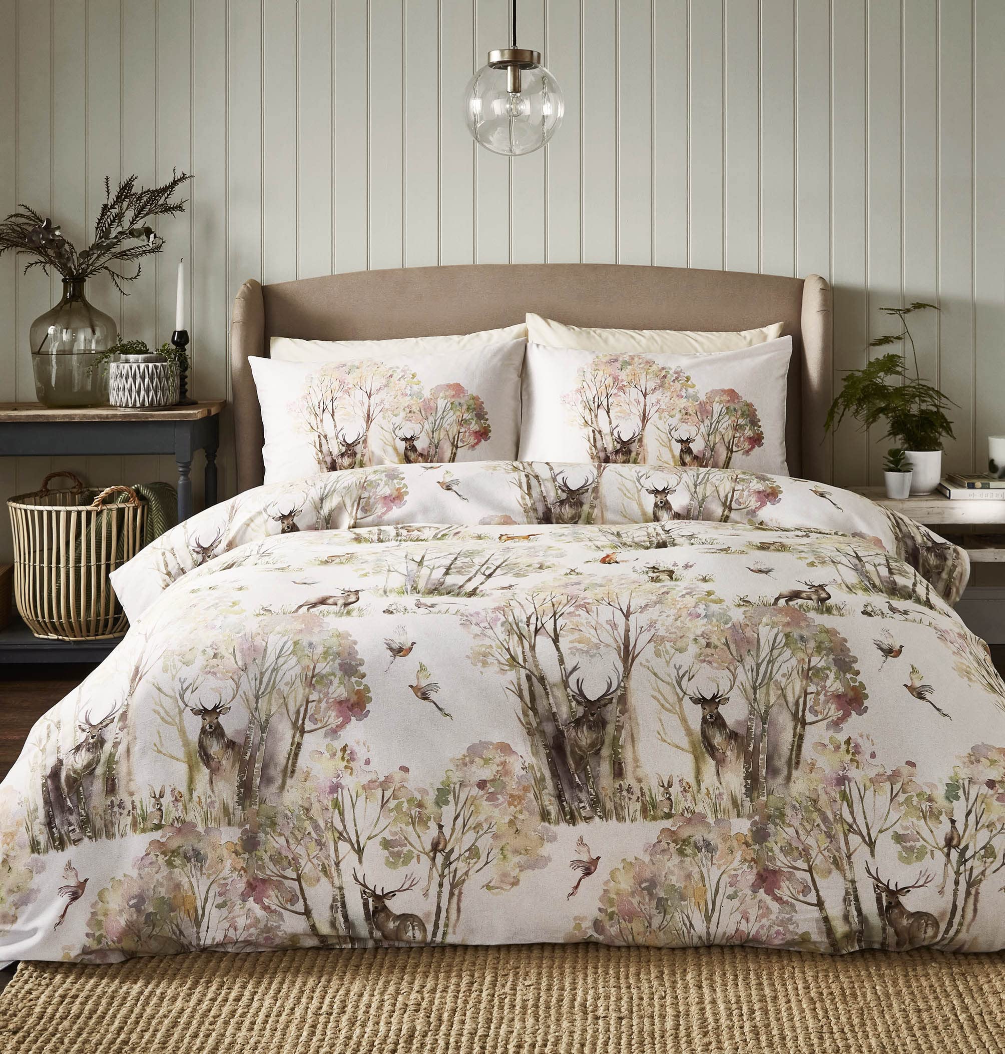 Voyage Maison Winter Wilderness Duvet Cover Set Sepia (King Duvet Cover Set 230cm x 220cm)