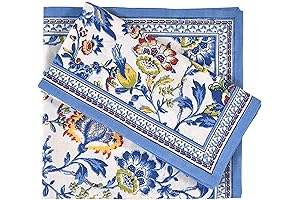 Fingercraft Breathable Floral Cloth Napkins Set of 12