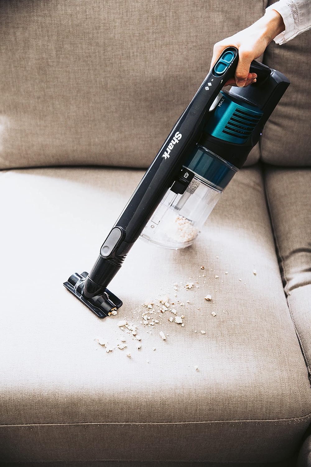 Shark Cordless Vacuum with Self Cleaning Brushroll Cordless Vacuum Cleaner with Self-Cleaning Brush Roller IZ102, Blue