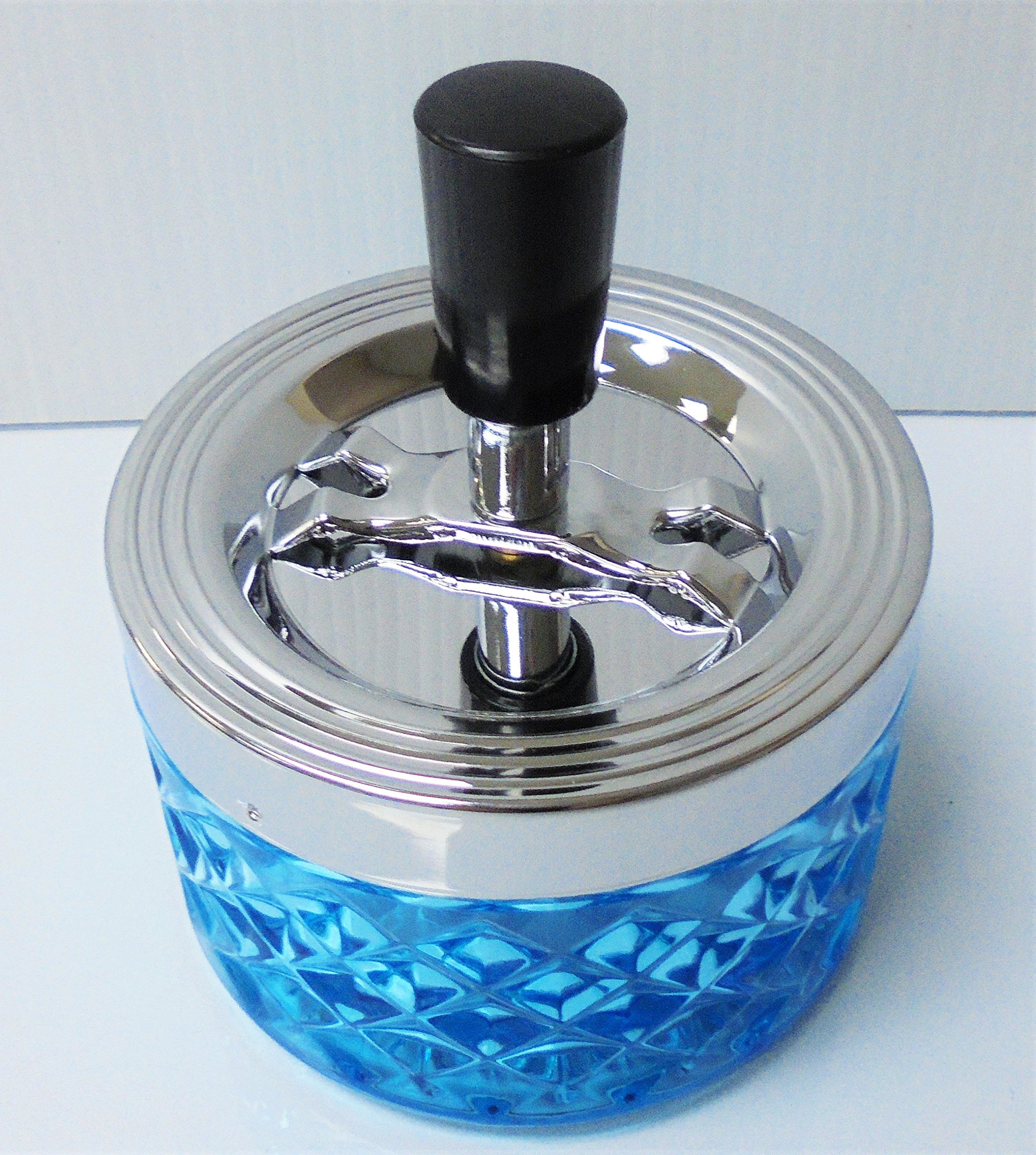 Amazon.com: Spin Top Ashtray, Transparent Blue, ASHSGblue