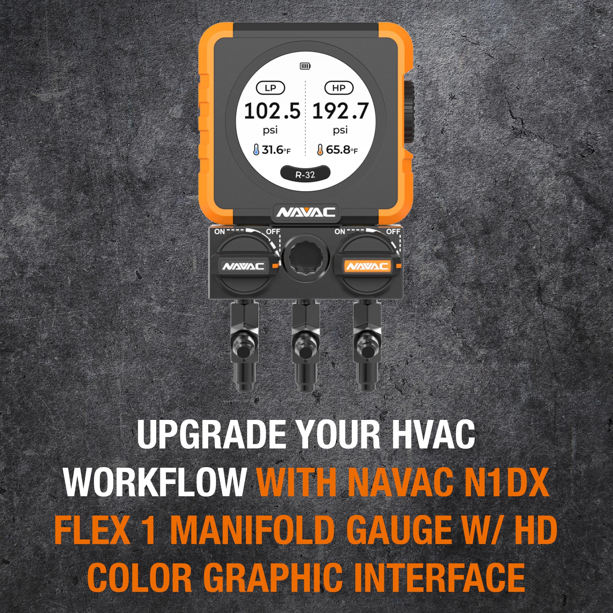 Amazon.com: NAVAC N1DX Flex 1 Digital Manifold Gauge - HD Color