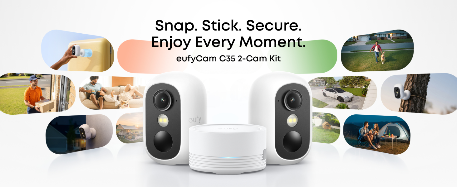 Amazon.com : eufy Security eufyCam C35 2-Cam Kit, Wireless
