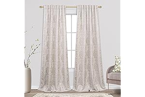 Mrs.Naturall Neutral Tan/Taupe 84 Inch Curtains for Bedroom
