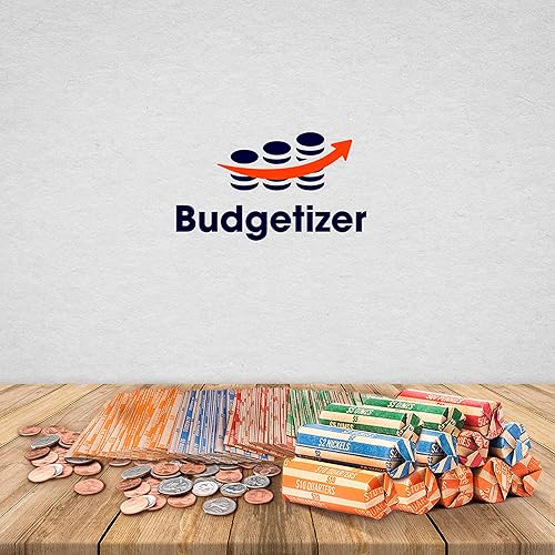 Miniatura 5 de Envoltorios de monedas prémium para todas las monedas  (paquete de 220) rollos planos surtidos de monedas de un cuarto de centavo, envoltorios de