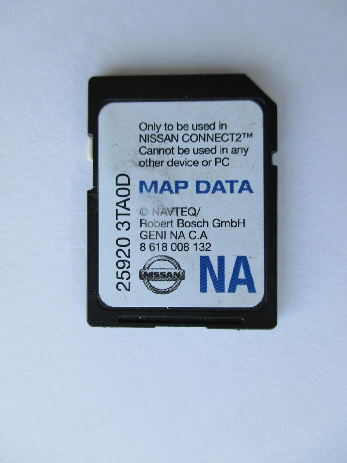 3TA0D NISSAN CONNECT SD CARD , NAVIGATION GPS MAP DATA , NAVTEQ , NA/NORTH AMERICA 3TA0D NISSAN CONNECT SD CARD , NAVIGATION GPS MAP DATA , NAVTEQ , NA/NORTH AMERICA