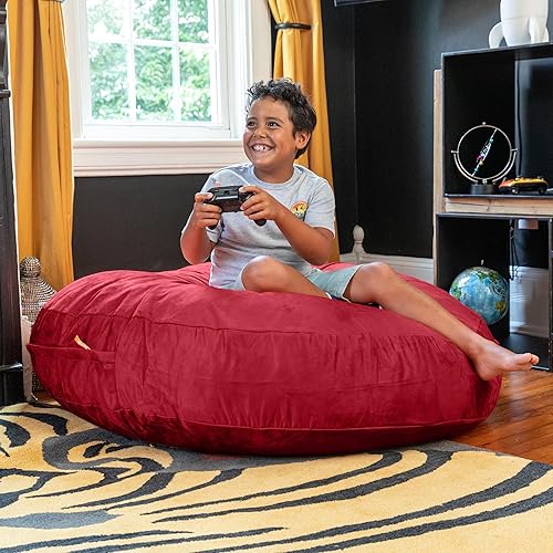 Miniatura 5 de Jaxx Cocoon Jr. - Bolsa de microgamuza para niños, 4 pies, color cereza