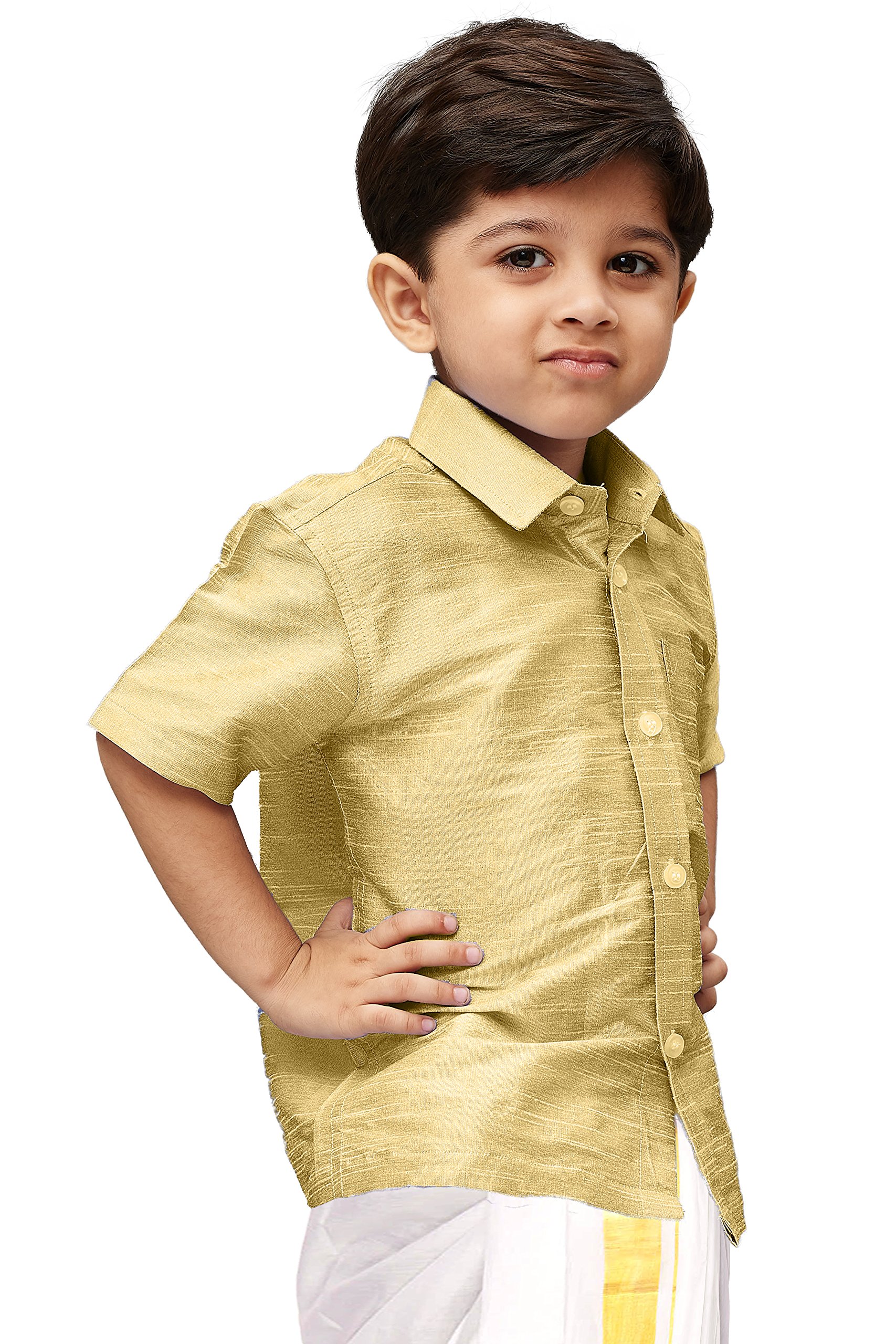 Jbn Creation Boys Cotton Silk Ethnic Shirt For Kids_Vasbshgo001_34