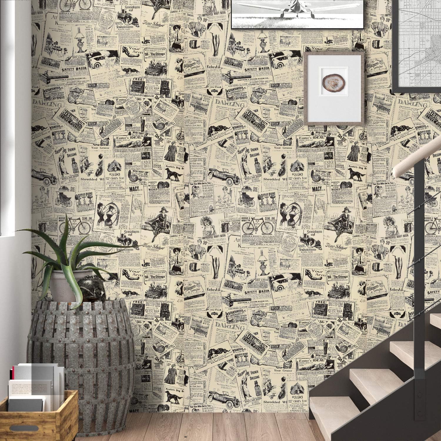 JAAMSO ROYALS Newspaper Print Design Decorative PVC Vinyl Self Adhesive (100CM x 45CM) (B0CXJDBWPQ) Amazon Price History, Amazon Price Tracker