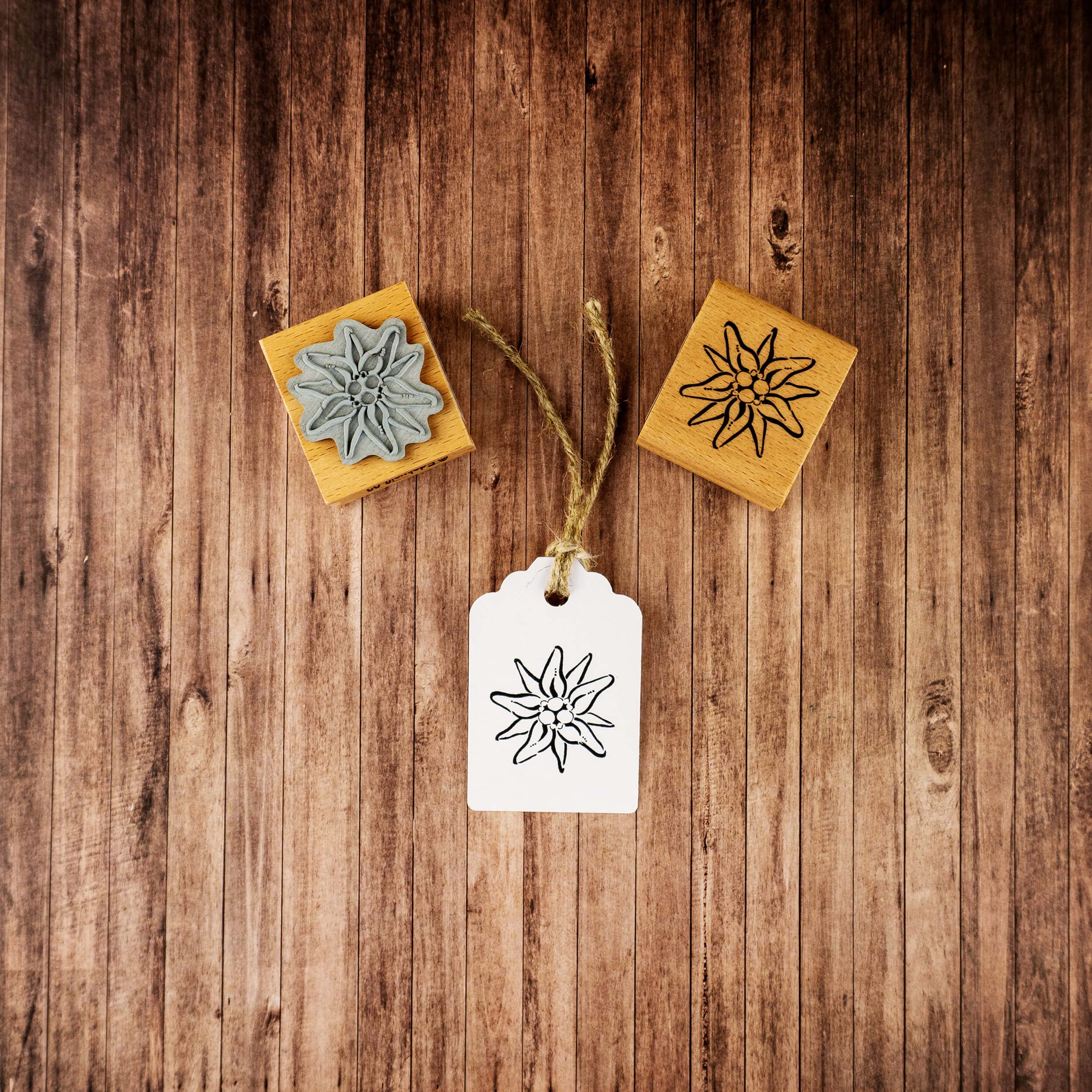 Tampon En Bois Scrapbooking Fleurs De Nénuphar Et Fleurs D'eau Modèle