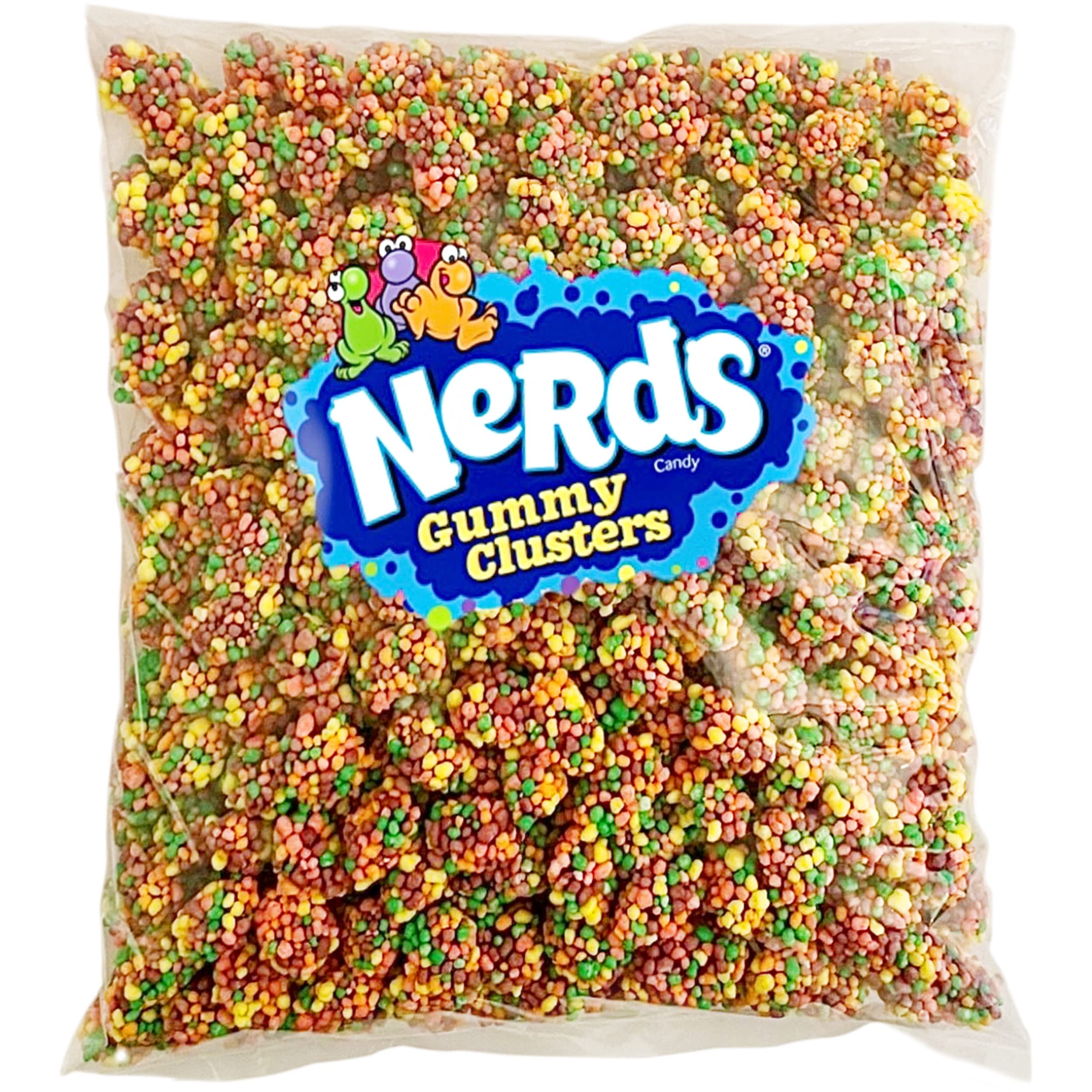 Nerds Gummy Clusters 2lb, Bulk Gummy Candy Pack Tangy and Sweet Gummy