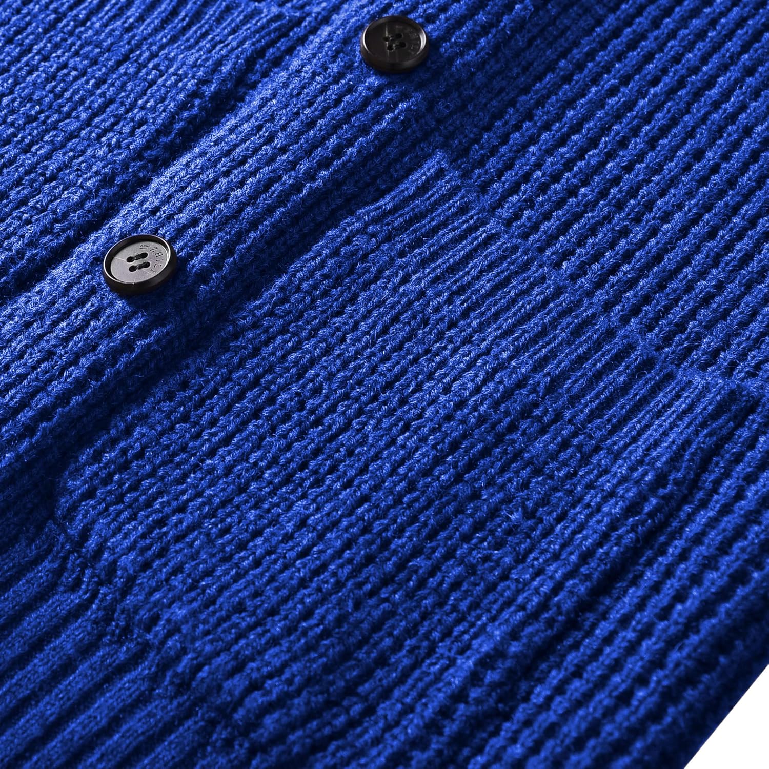 Men's Casual Slim Thick Knitted Shawl Collar Cardigan Sweaters Pockets - Image 5