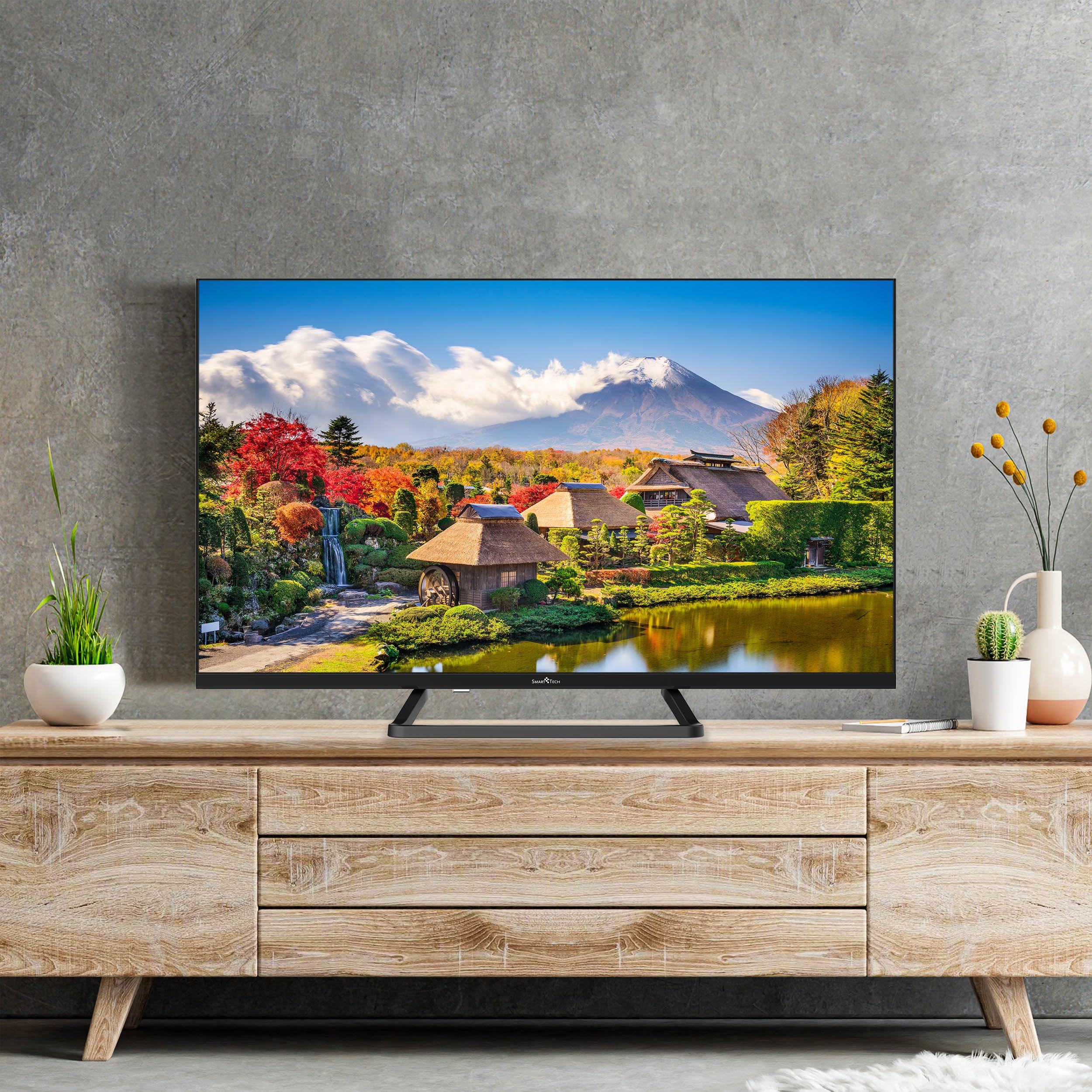 Televisor LED HD Smart Tech 32HN01V3 de 32 Pulgadas (80 cm), no Inteligente, con Triple sintonizador, Dolby Audio H.265, 3 Puertos HDMI y 2 Puertos USB.