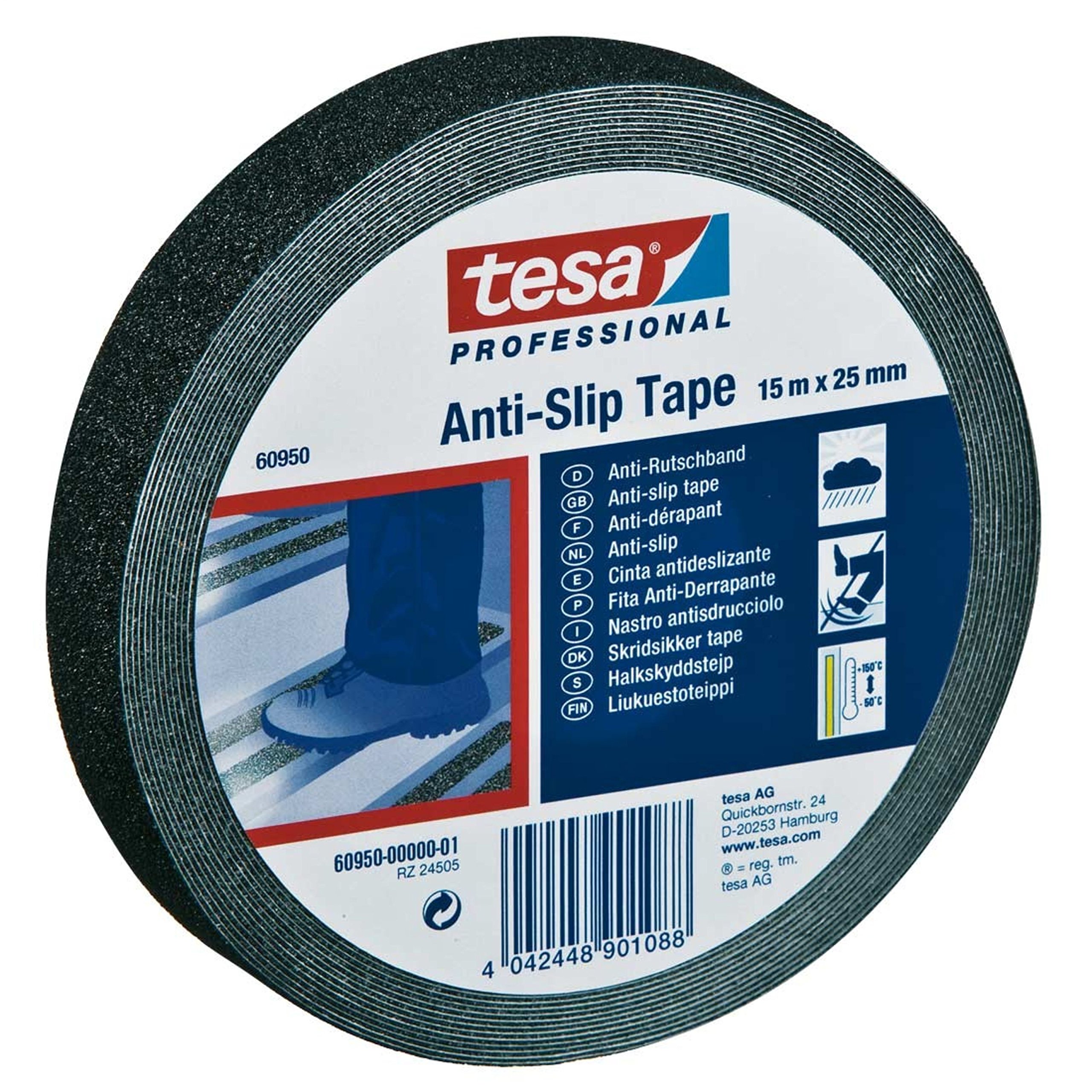 Tesa Gaffa Tape anti glisse 60950 noir, 15 m, 25 mm - Gaffeurs