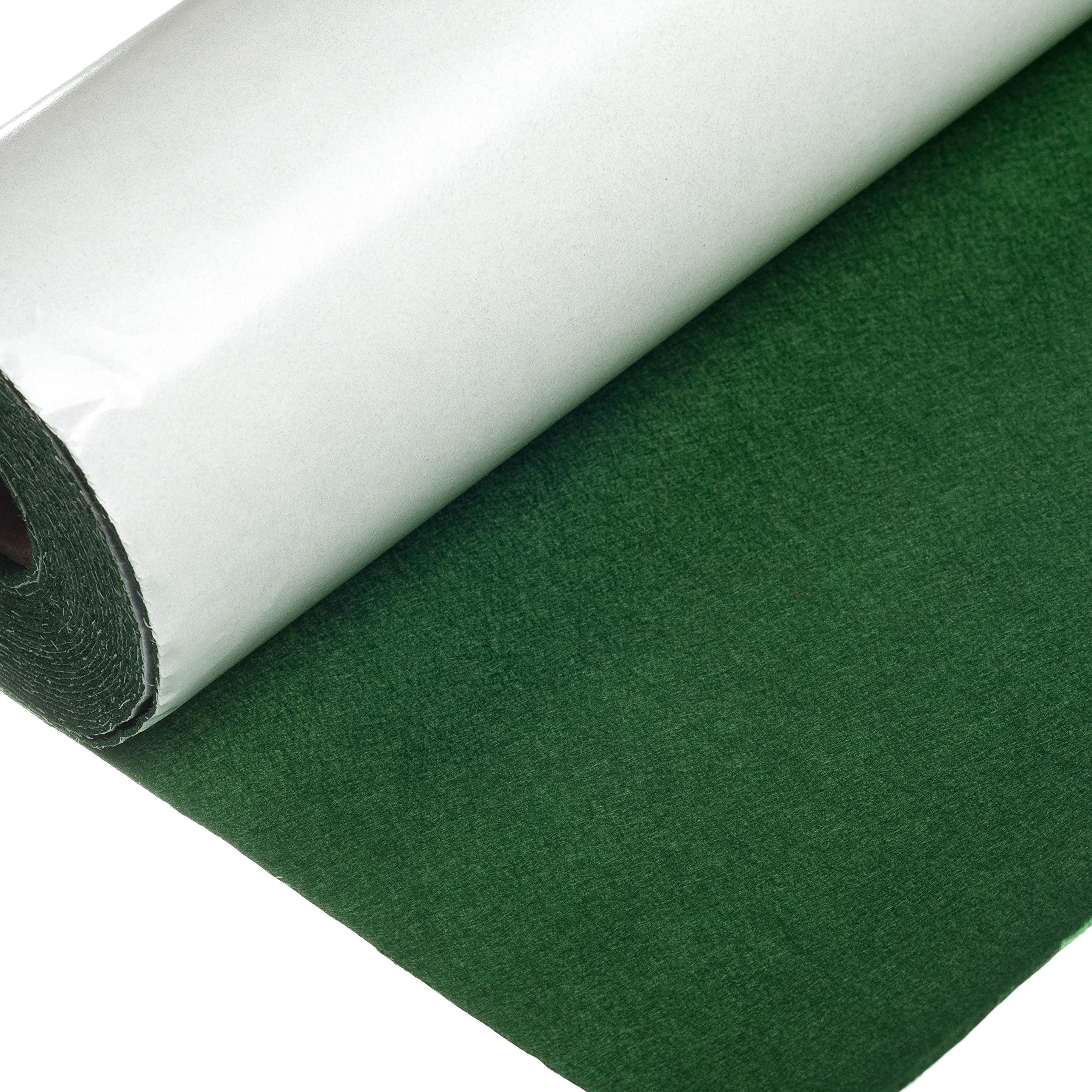 Self Adhesive Sticky Backed Felt Baize in Olive Green Per Half Metre