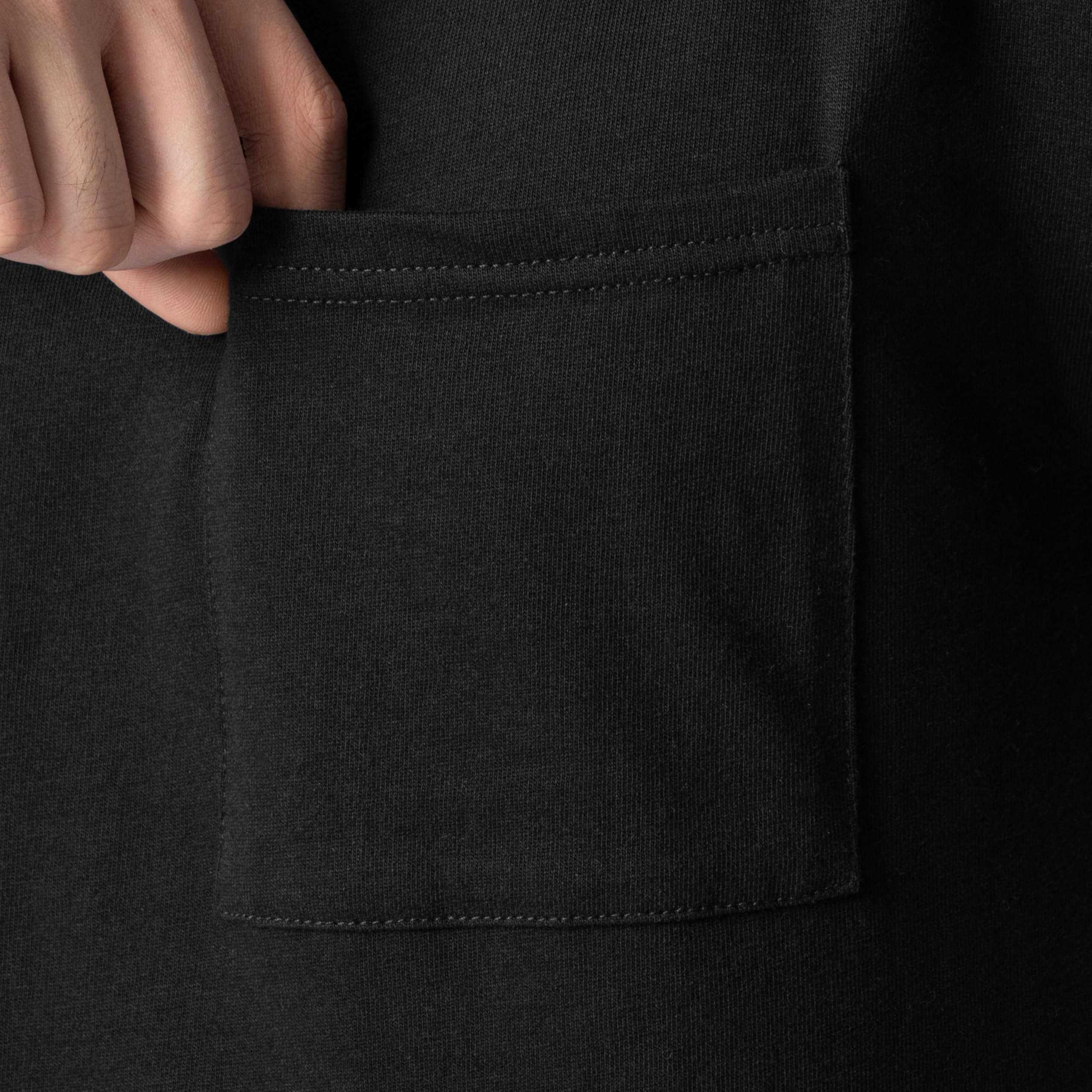 Fruit of the Loom Męskie koszulki Eversoft z krótkim rękawem i kieszenią, oddychające, dwupak