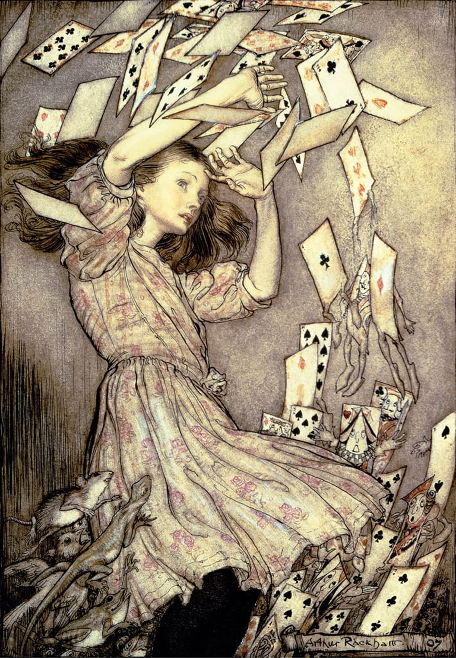 ARTXLXXBN Famous Prints Artwork Pictures Poster Painting Art by Arthur Rackham Artwork Landscape Pictures for Home Decor 60x90cm