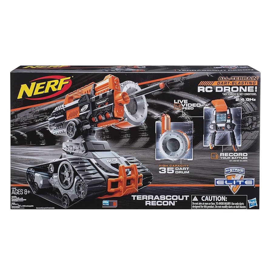 ナーフ　エヌストライクエリート　テラスカウト　ドローン　ラジコン　nerf NERF N-STRIKE TERRASCOUT ELITE RC DRONE NO REMOTE NO Charger