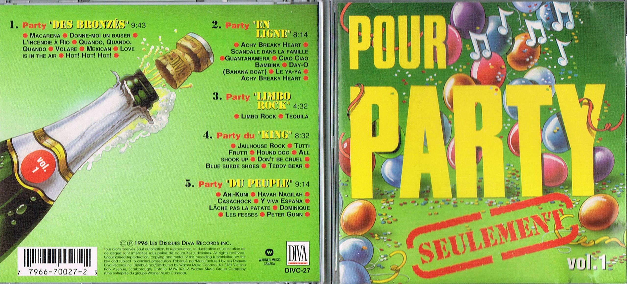Pour Party Seulement 1 [Audio CD]