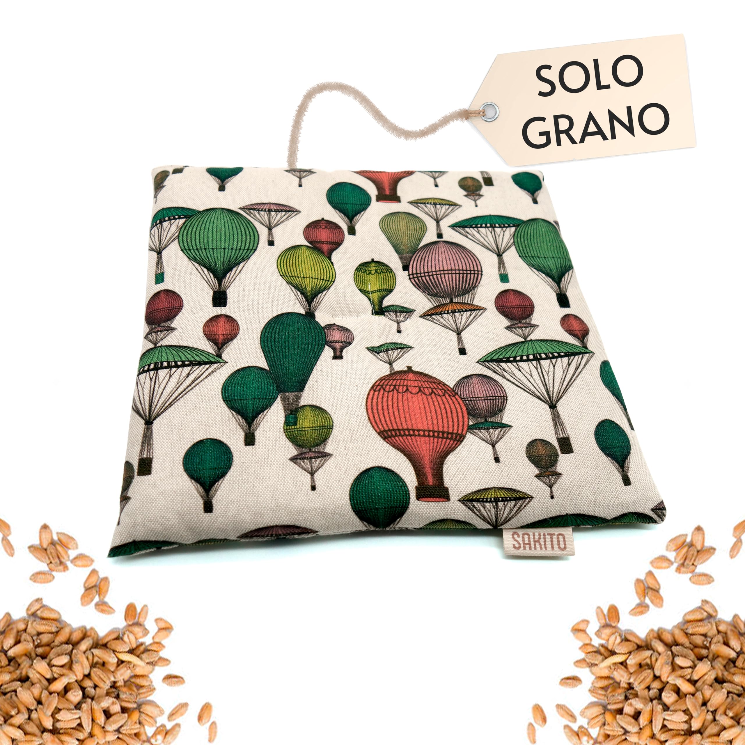 Cuscino Riscaldabile Termico Inodore - Borsa Semini Riscaldanti per Microonde (25x25 cm)