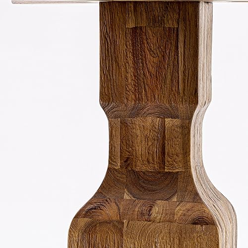 Miniatura 8 de East West Furniture F3AB5-N35 - Juego de mesa de comedor de 5 piezas, incluye una mesa de cocina redonda con pedestal y 4 sillas de comedor Parsons