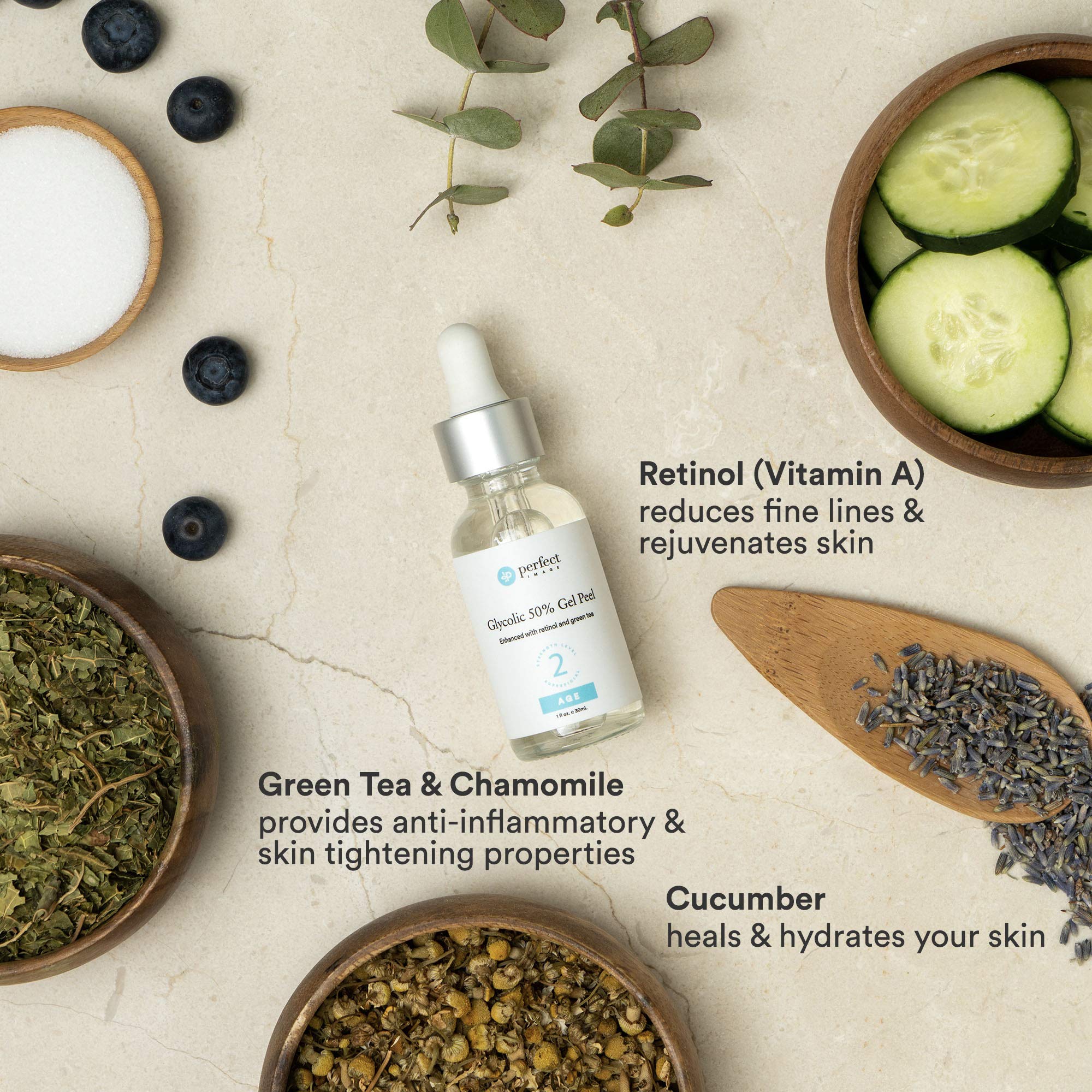 Glycolic Acid 50 Gel Peel Enhanced with Retinol & Green Tea Extract