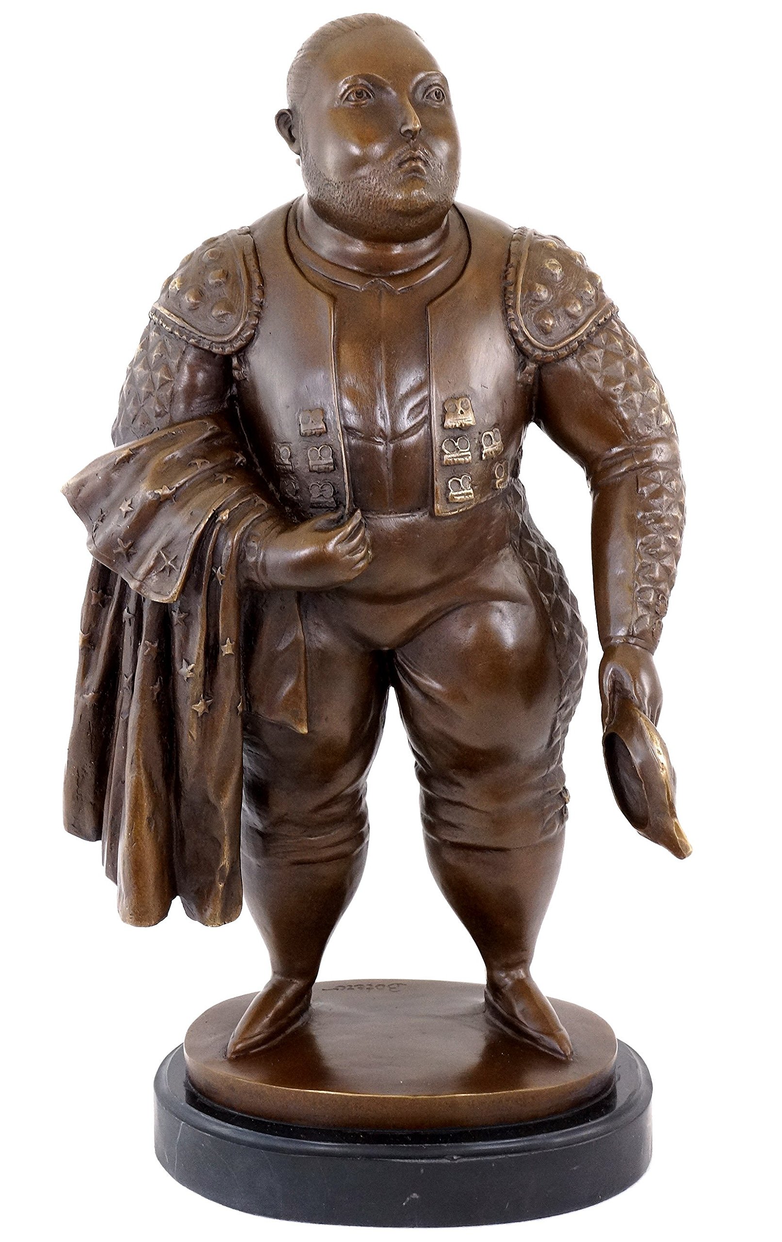 Contemporary Art Bronze Statue - Sculpture by Fernando Botero - Matador - Torero - Bullfighter - Height: 42 cm - 100% Bronze - Home Accessories