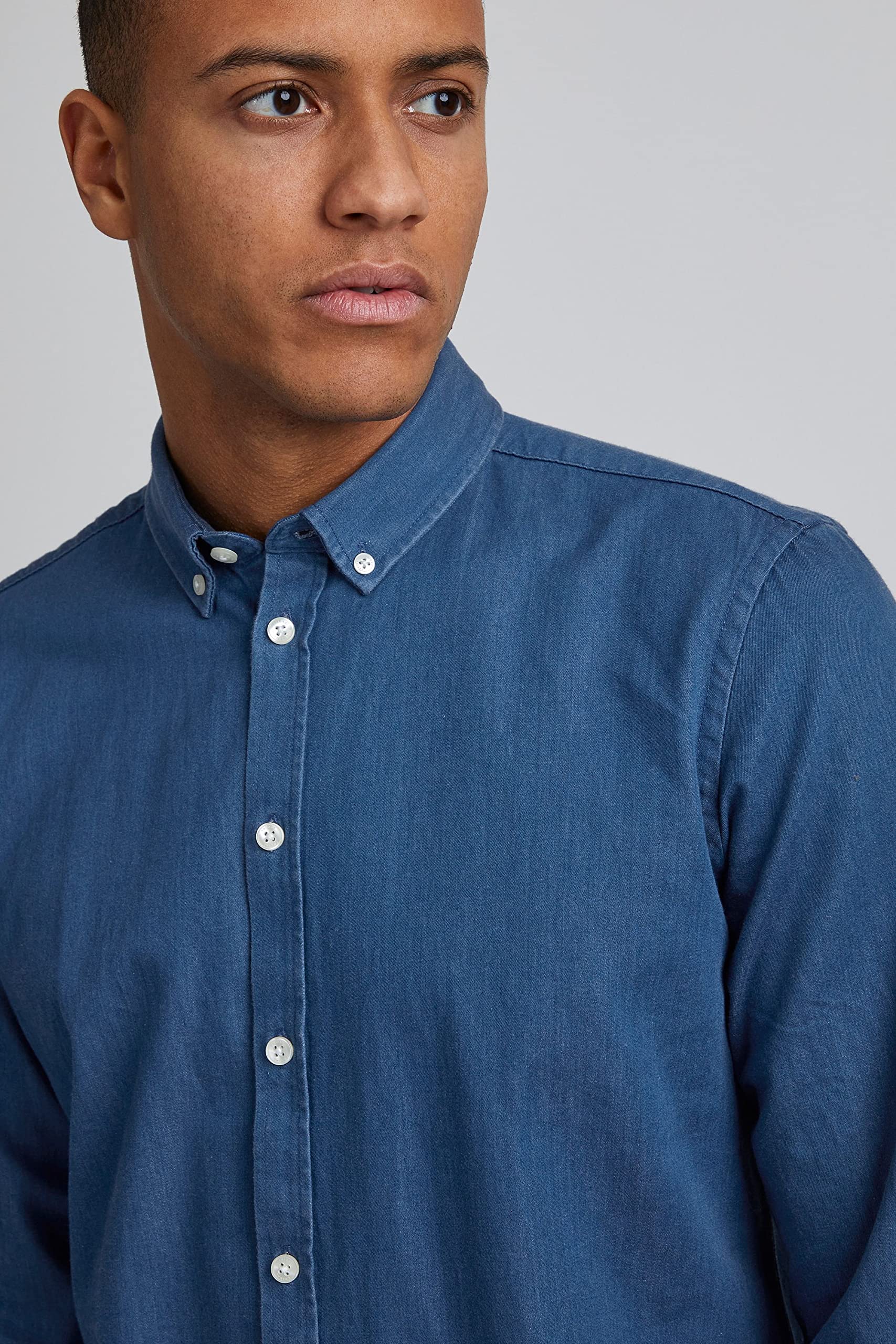 CASUAL FRIDAY CFAnton Herren Jeanshemd Langarmhemd Freizeithemd
