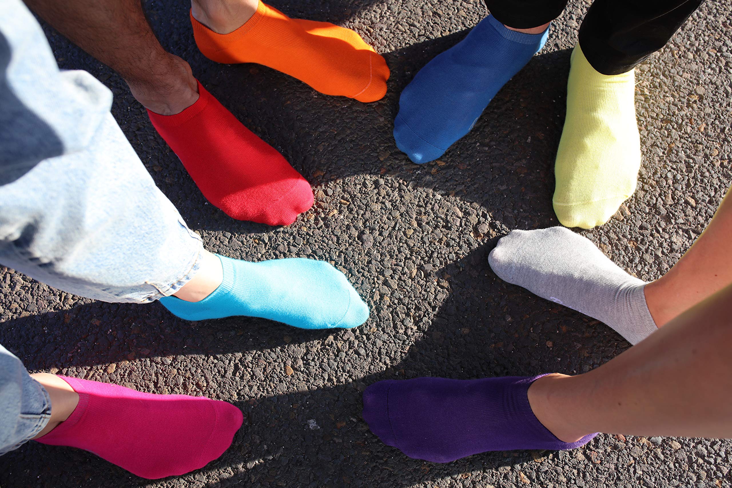 Rainbow Socks - Kolorowe bawełniane skarpety sportowe dla mężczyzn i kobiet