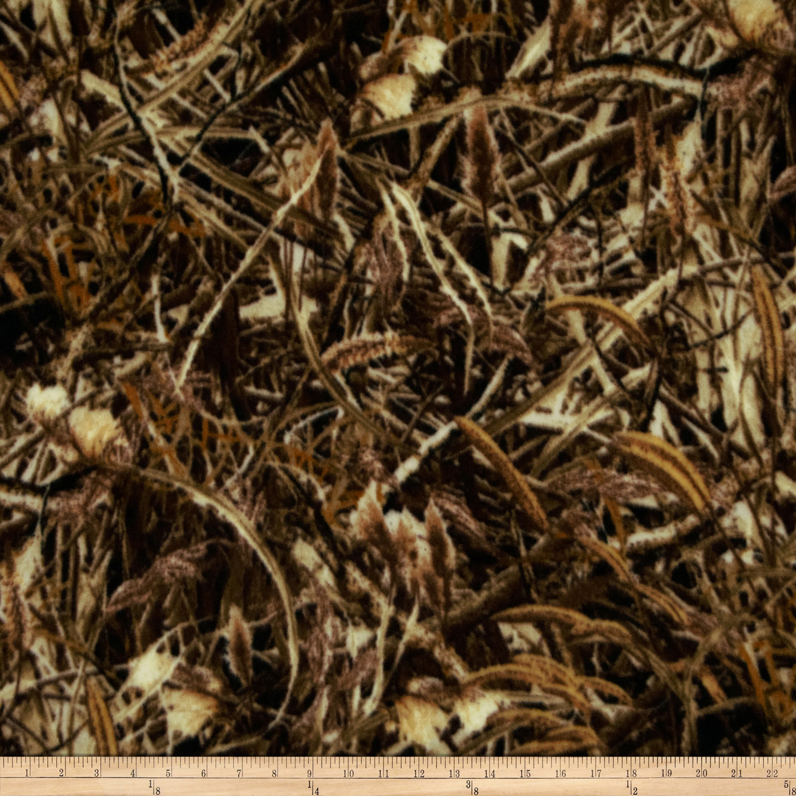 Baum Winterfleece Marsh Camo Multi, Fabric by the Yard