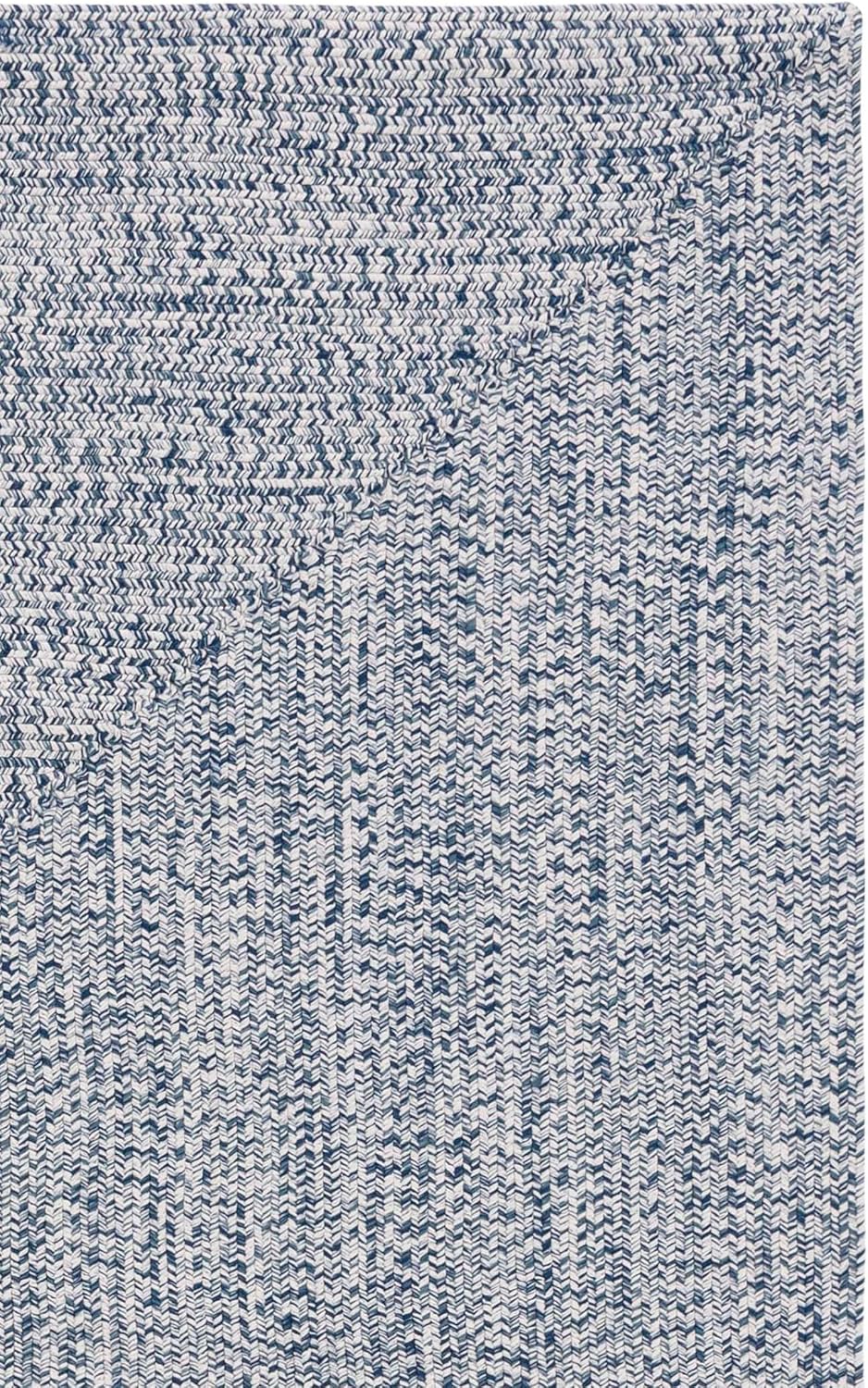 SAFAVIEH Washable Rug Outdoor Braided Collection - 2' x 3', Dark Blue & Ivory, Handmade & Reversible, Non-Shedding & Easy to Clean, Ideal for Entryway, Patio, Kitchen, Mudroom, Front Door (BRA201N)
