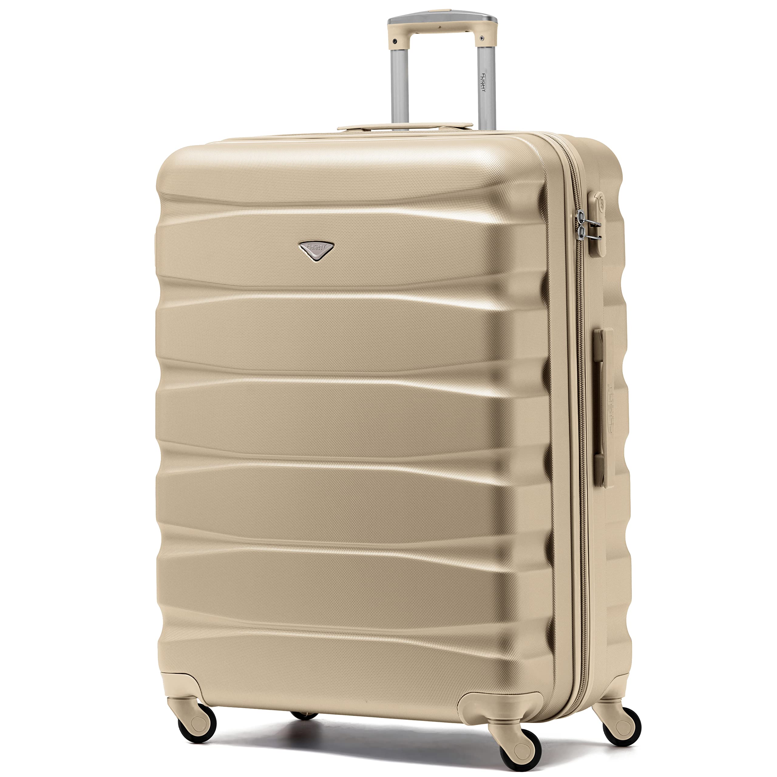 Flight Knight Lightweight 4 Wheel ABS Hard Case Medium Suitcase Approved for Over 100 Airlines Including easyJet, British Airways, Ryanair, Jet2, Emirates & Many More - Check-in Medium Size 25" — view 173
